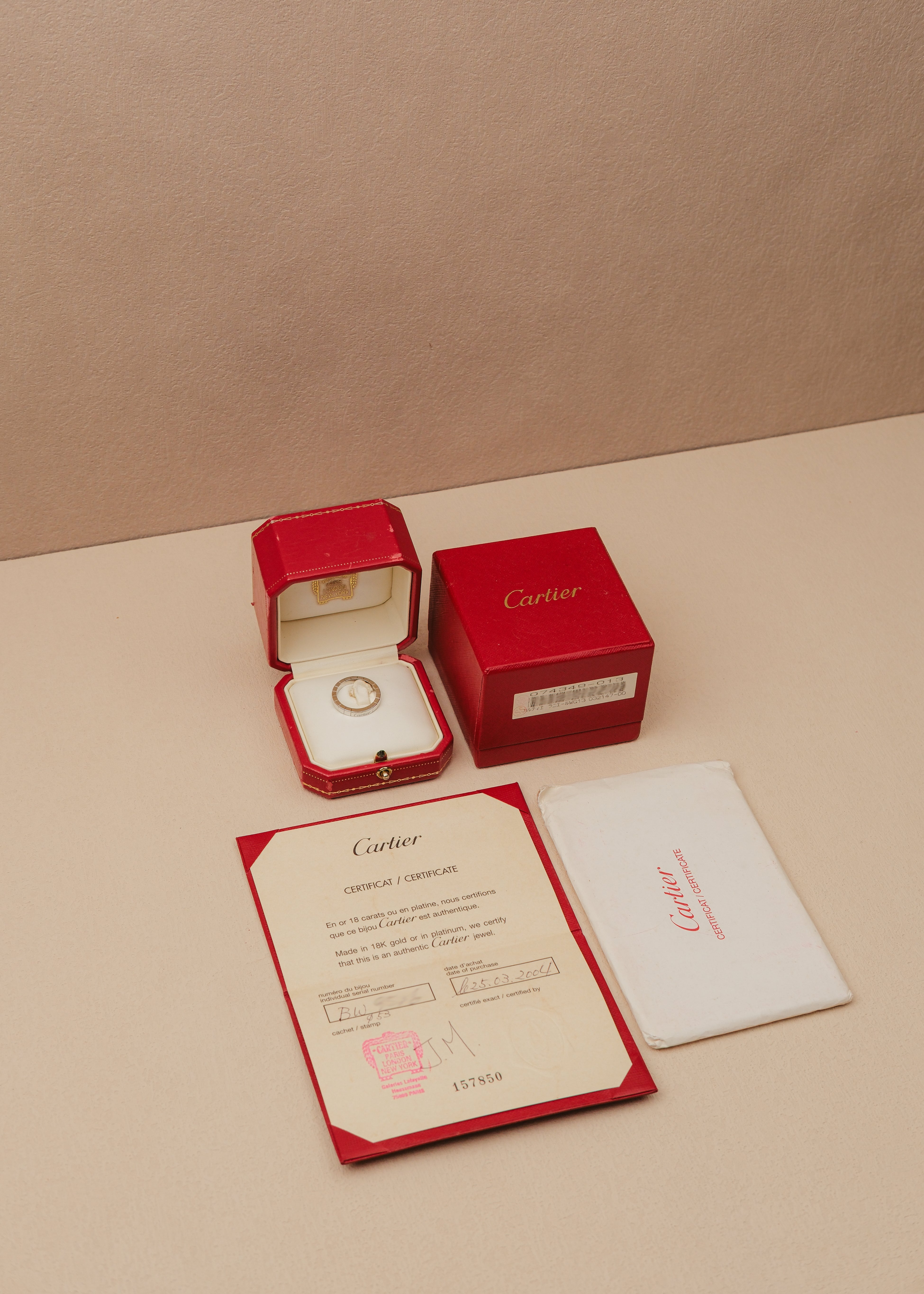 2004 Cartier Lanières Ring (Box & Papers)