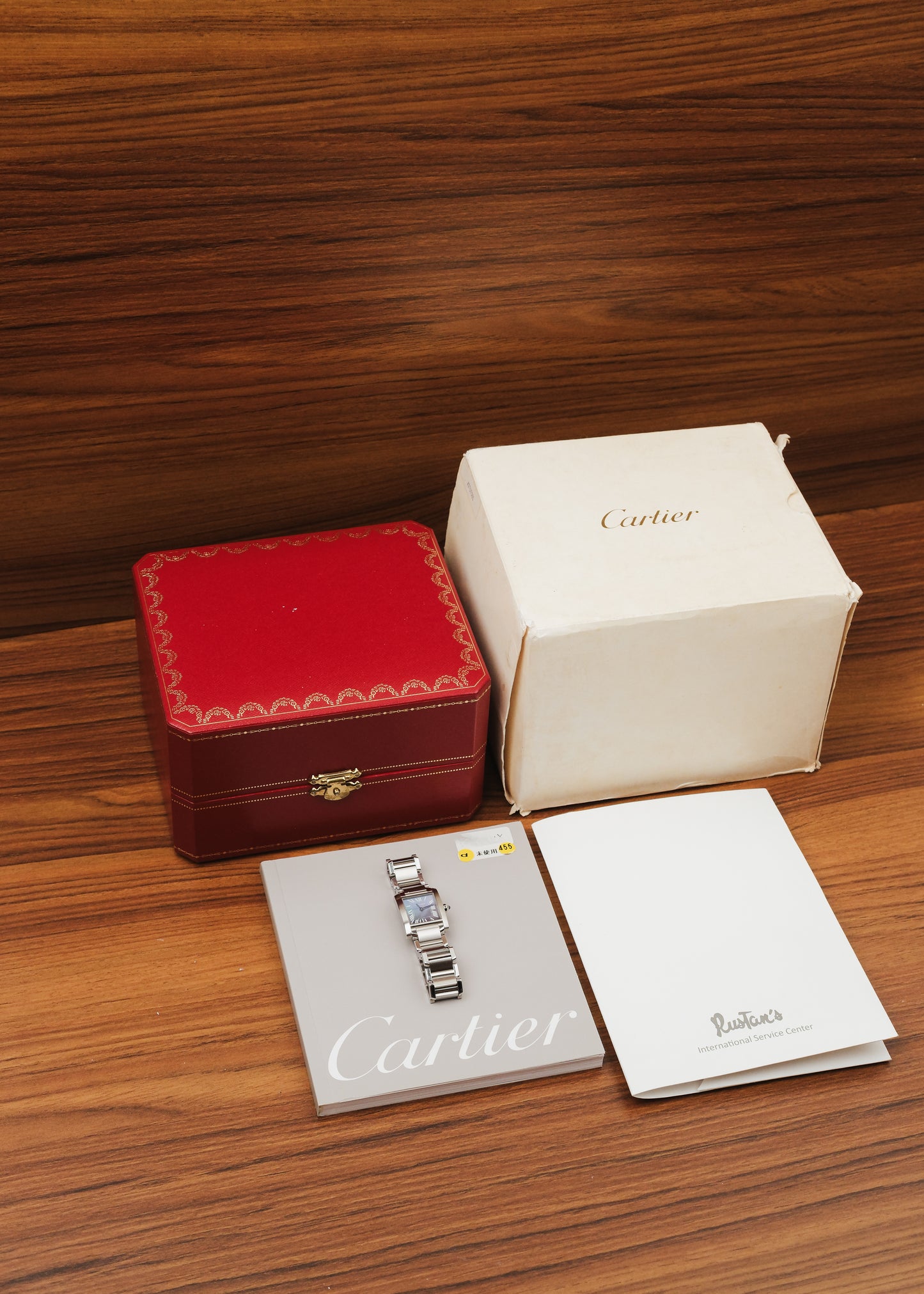 2000s Cartier Tank Francaise "Mother of Pearl" (Box & Papers)