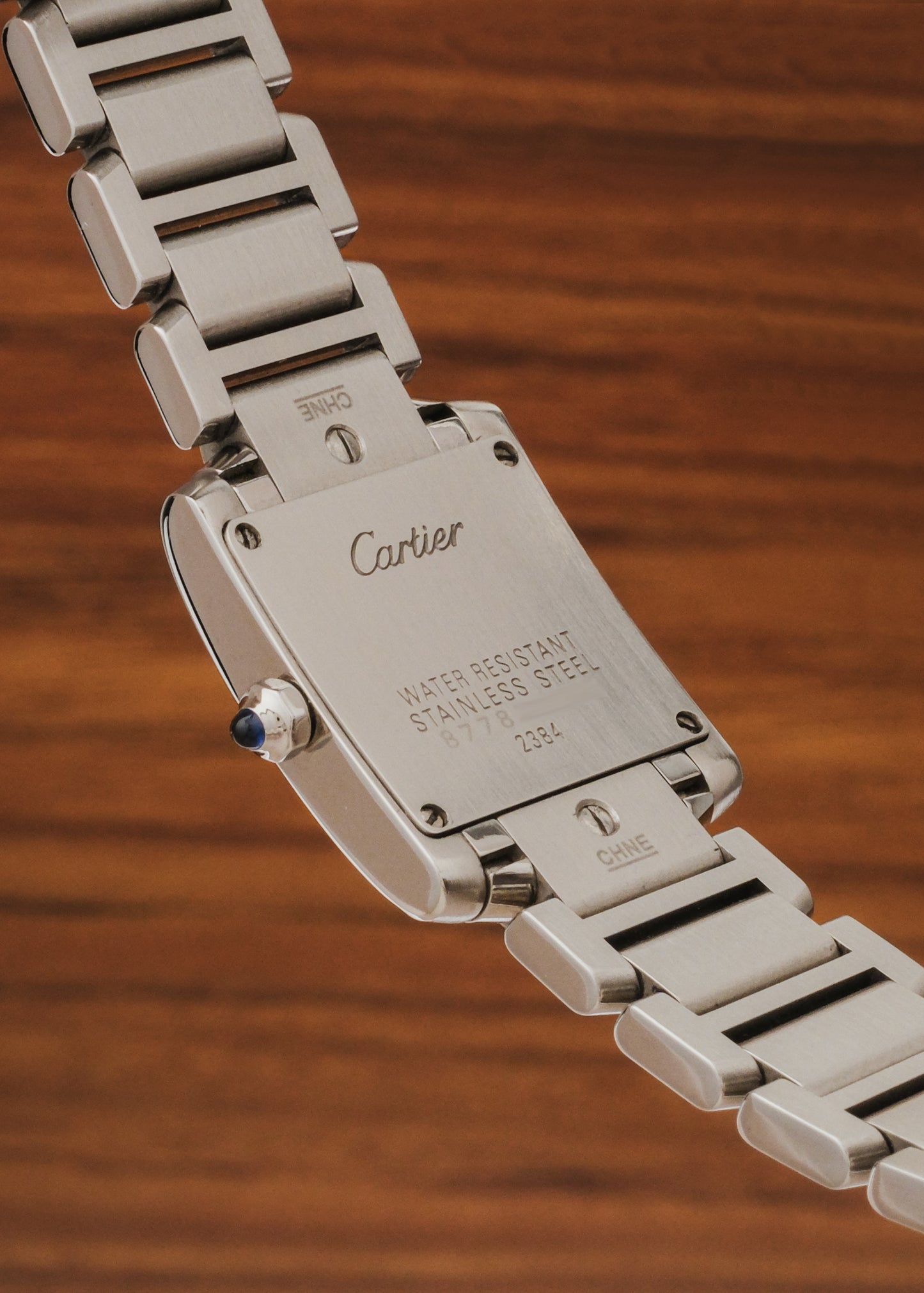 2000s Cartier Tank Francaise "Mother of Pearl" (Box & Papers)
