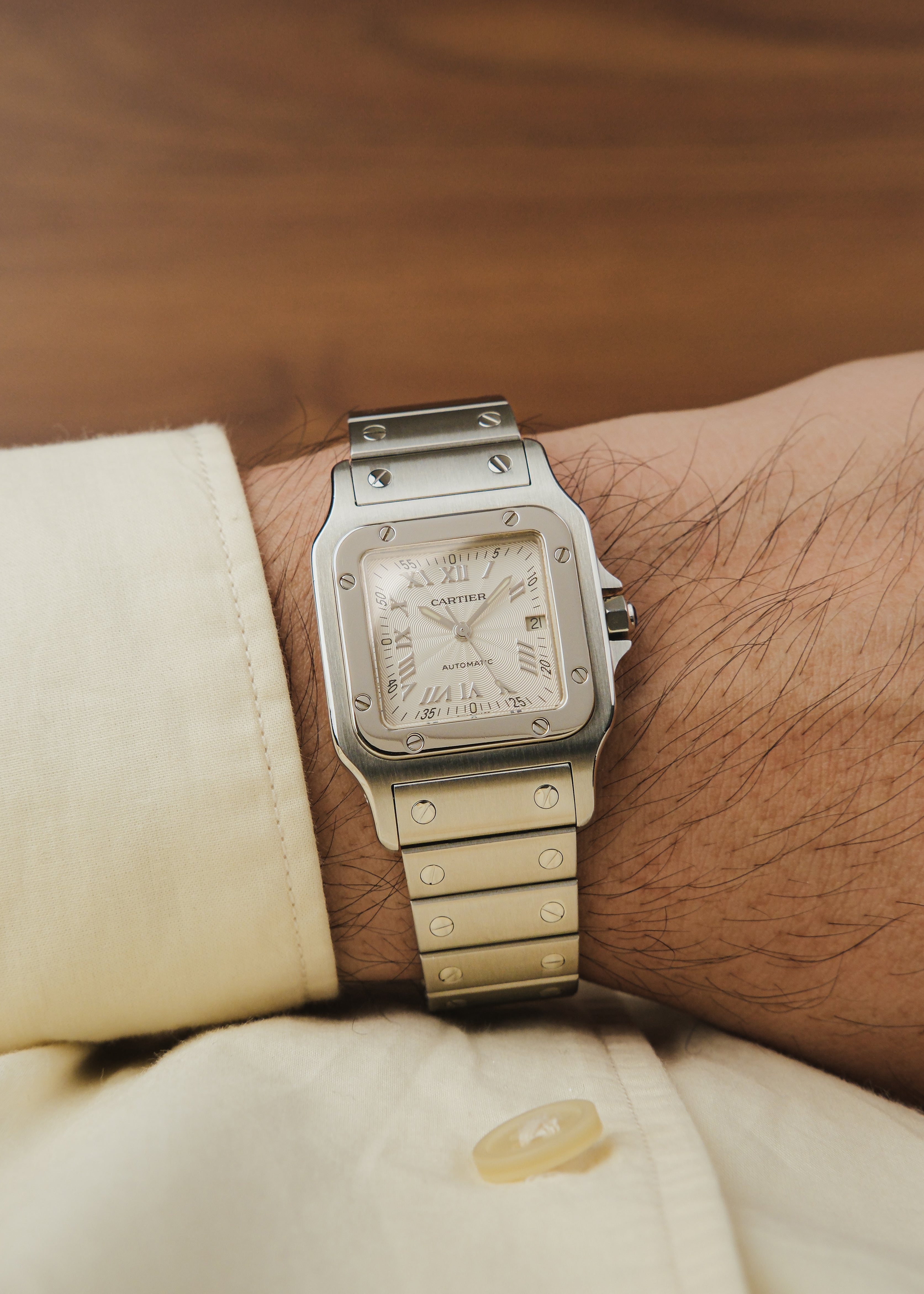 2000s Cartier Santos Galbee (Box & Papers)