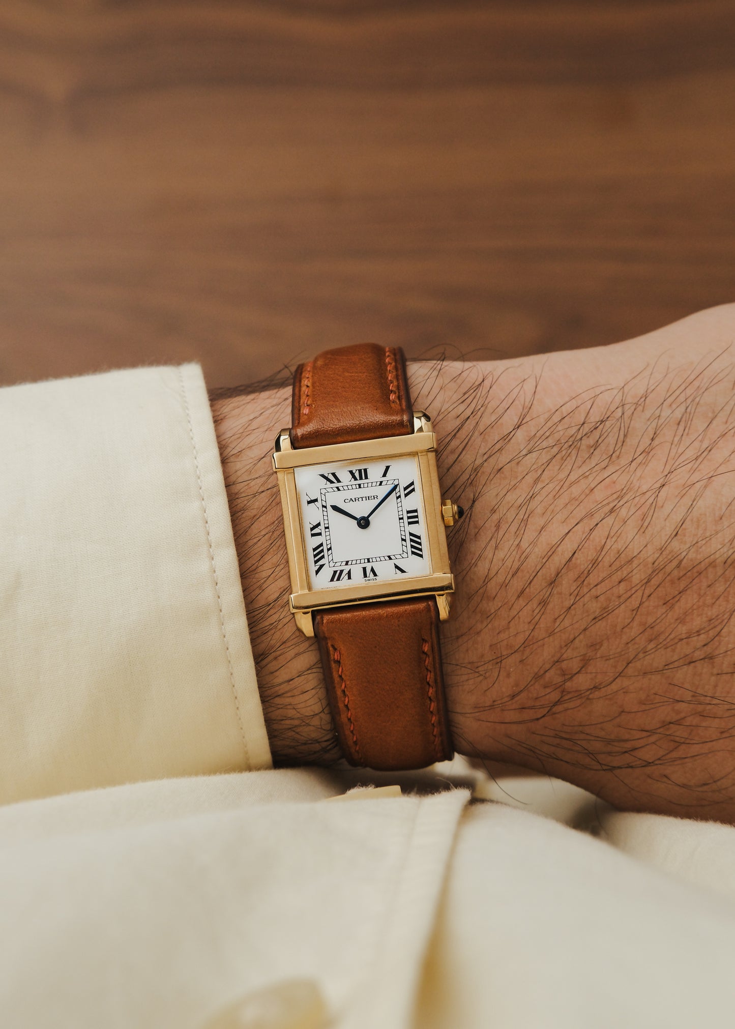 1990s Cartier Tank Chinoise 18K Gold (Box)