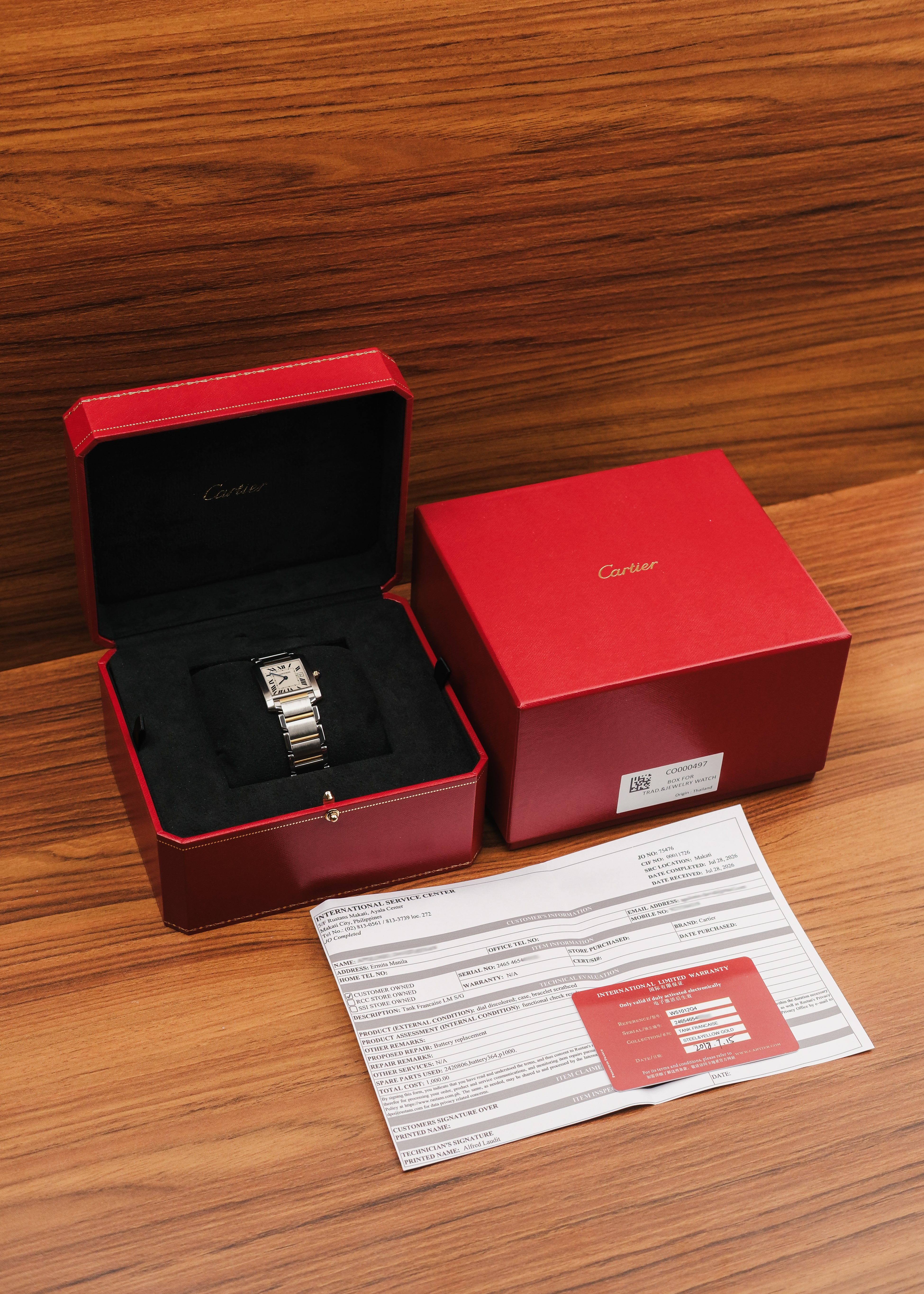 2018 Cartier Tank Francaise