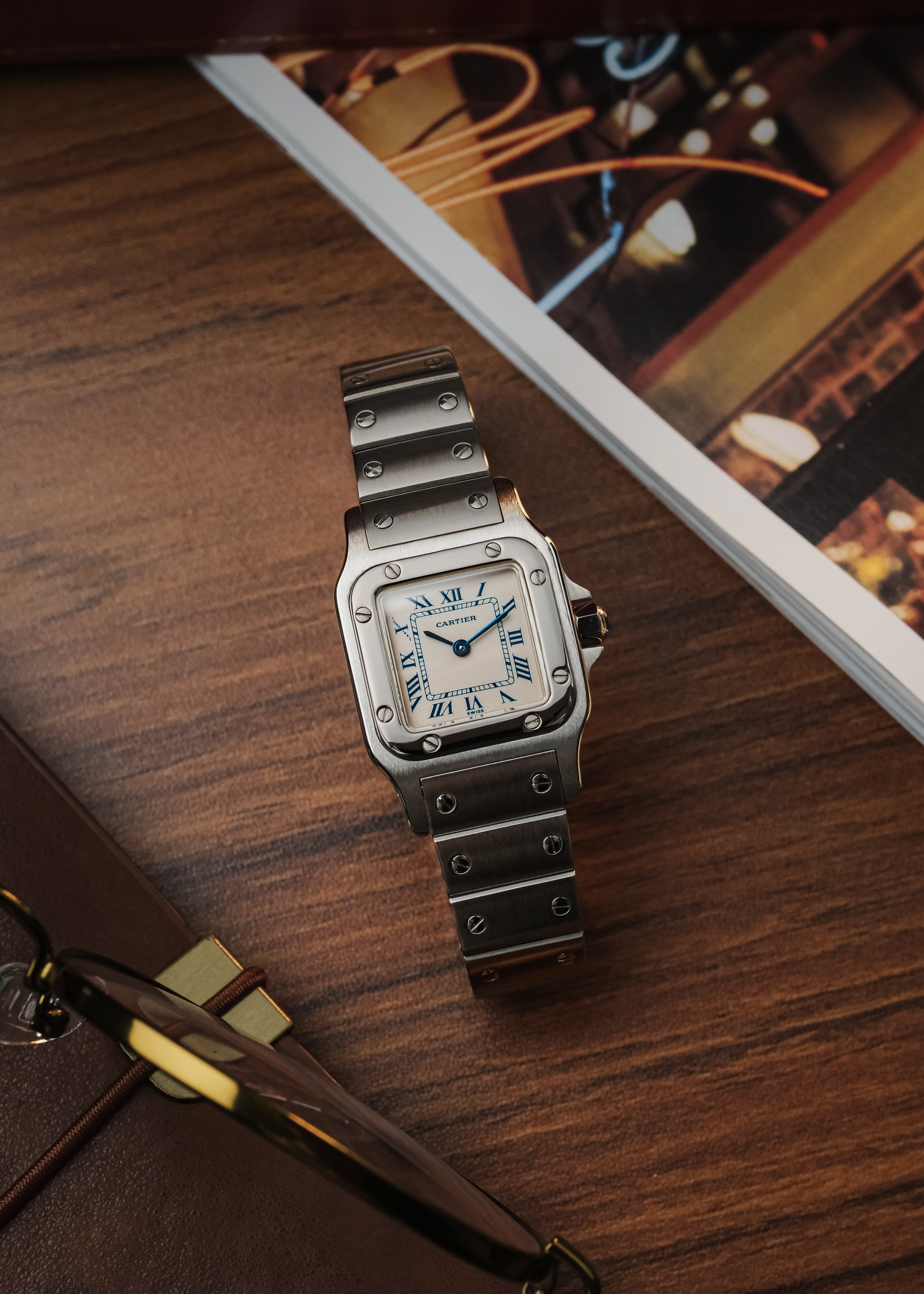 1990s Cartier Santos Galbee (Box & Papers)