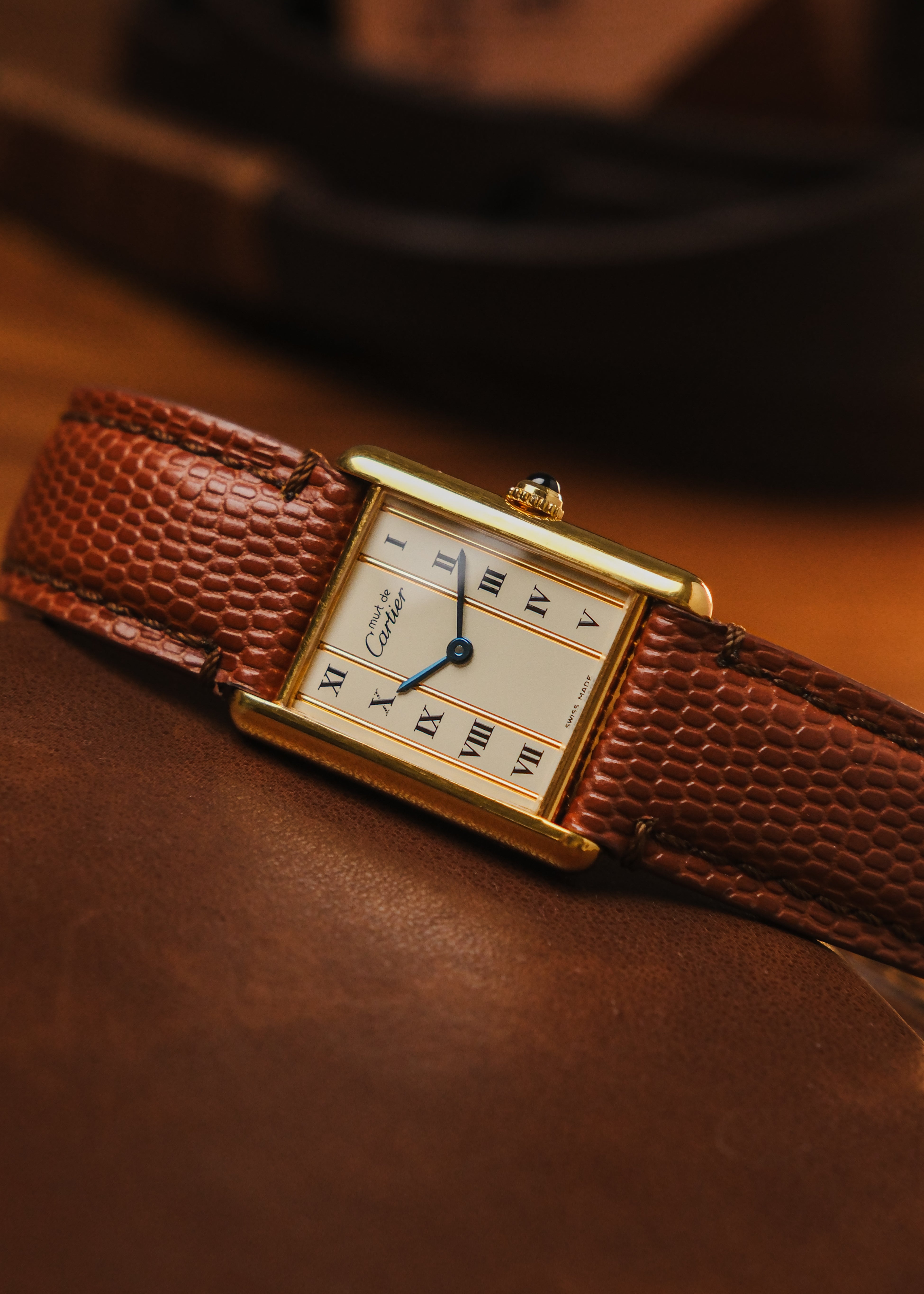 1990s Must de Cartier Tank "Column Dial"