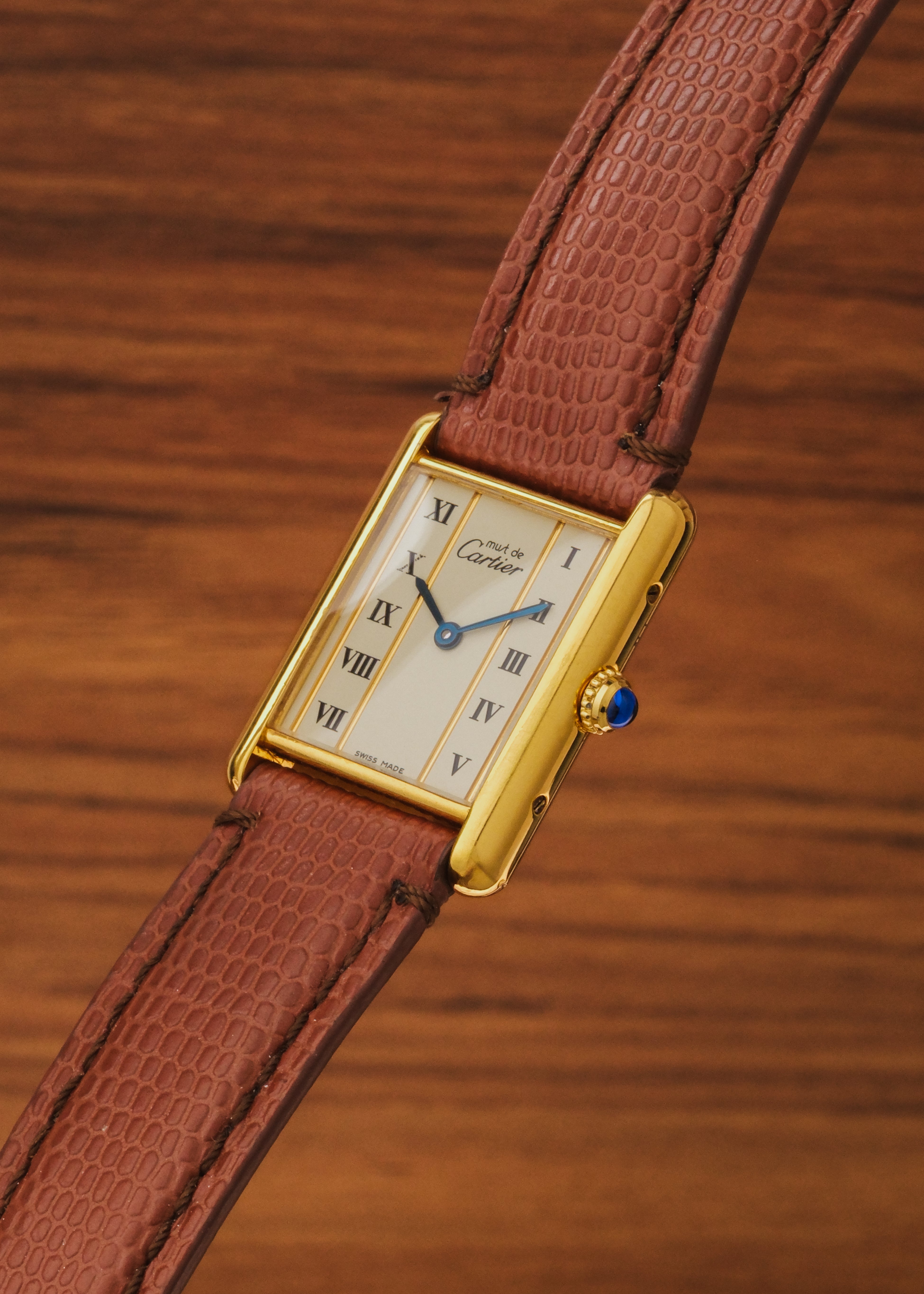 1990s Must de Cartier Tank "Column Dial"