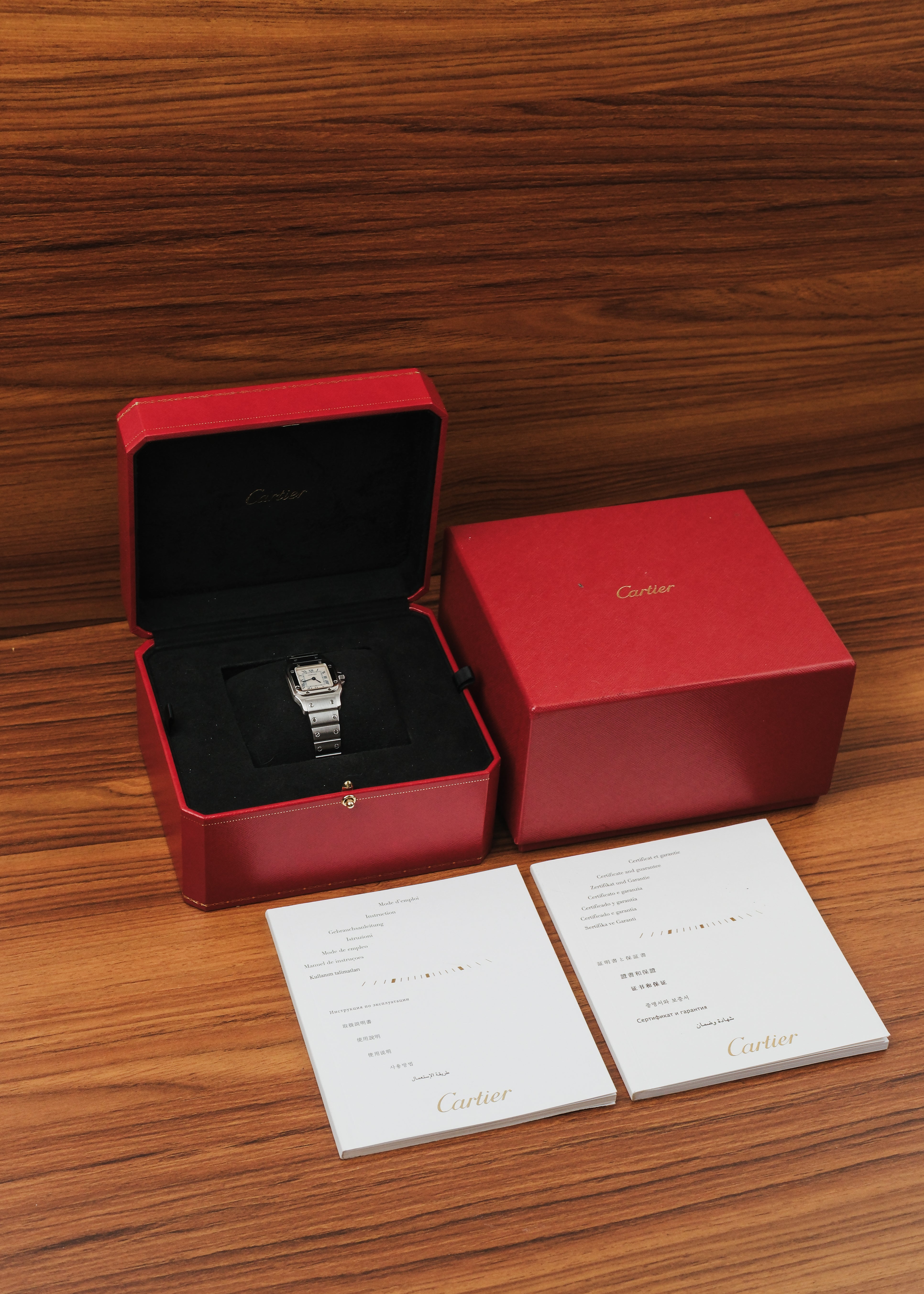 1990s Cartier Santos Galbee (Box & Papers)