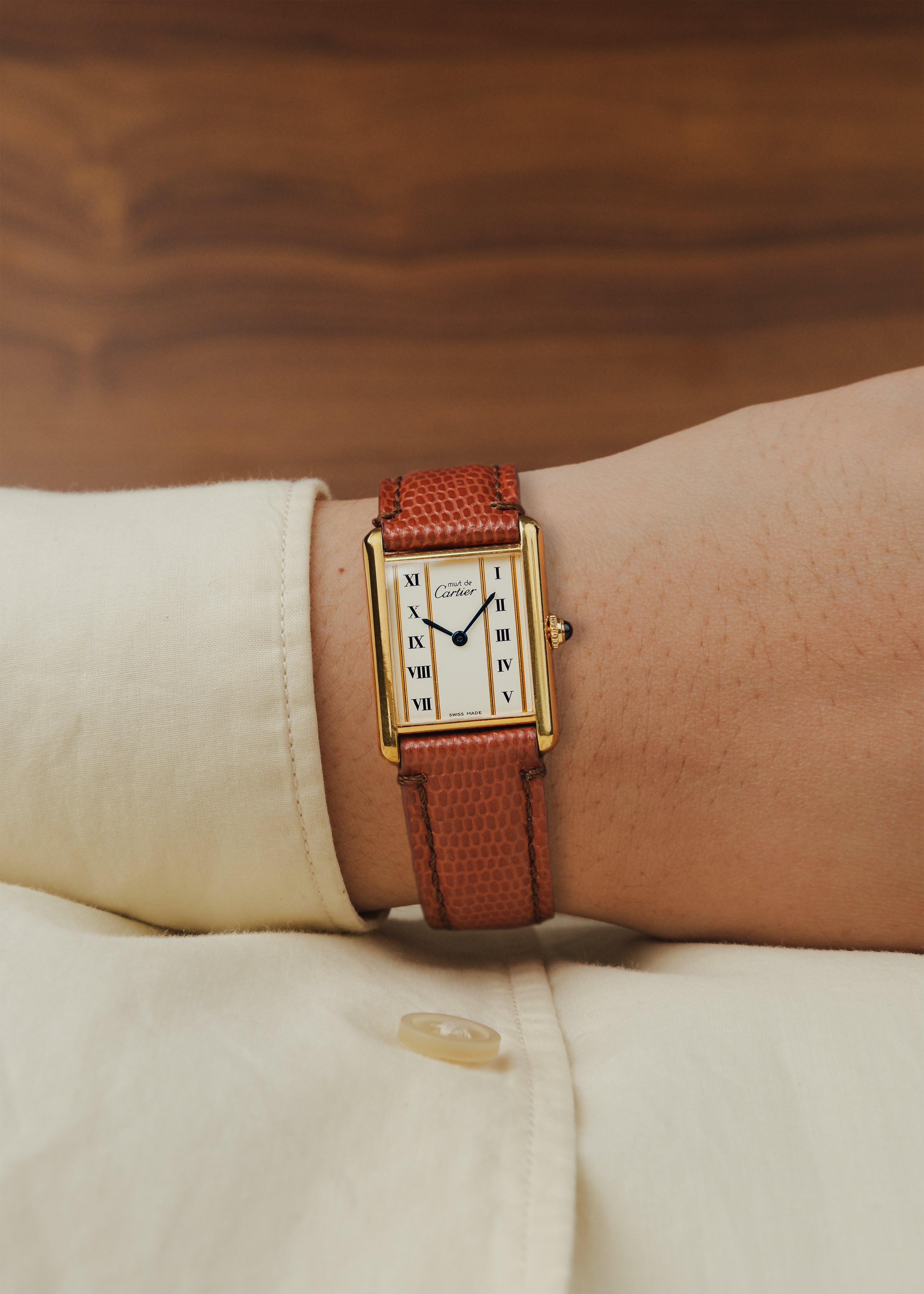 1990s Must de Cartier Tank "Column Dial"