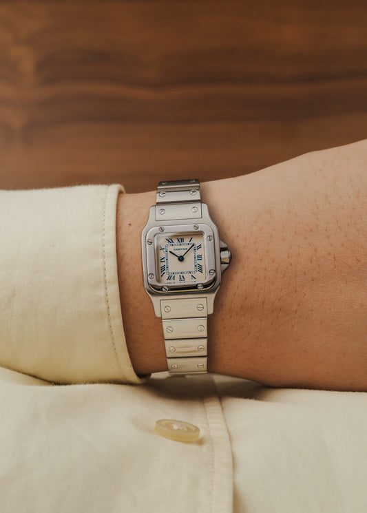 1990s Cartier Santos Galbee (Box & Papers)
