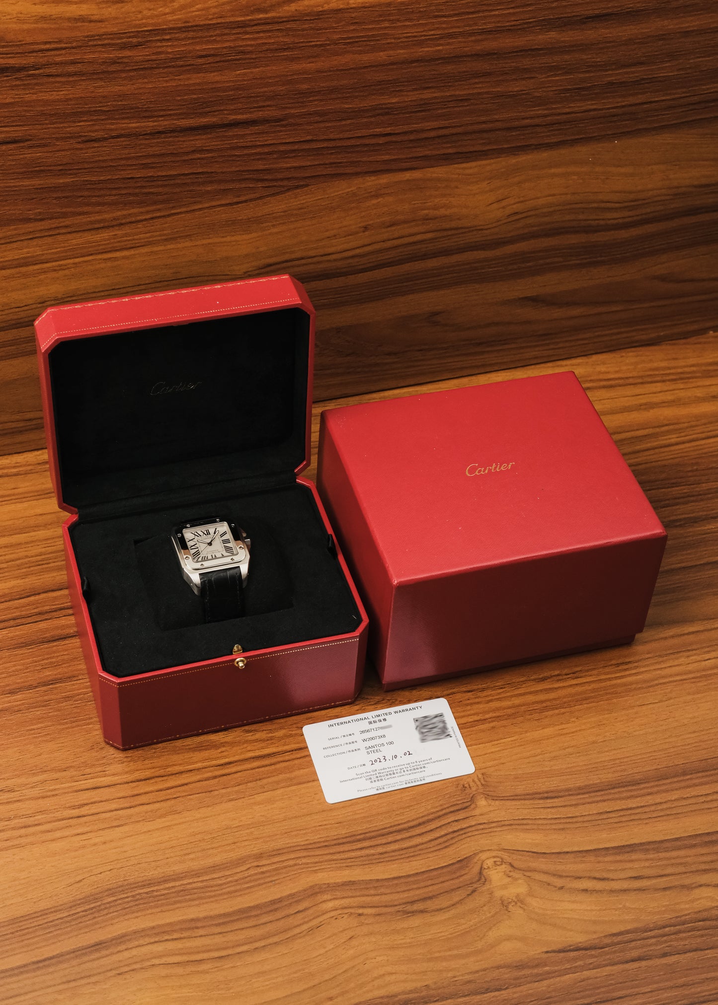 2023 Cartier Santos 100 (Box & Papers)