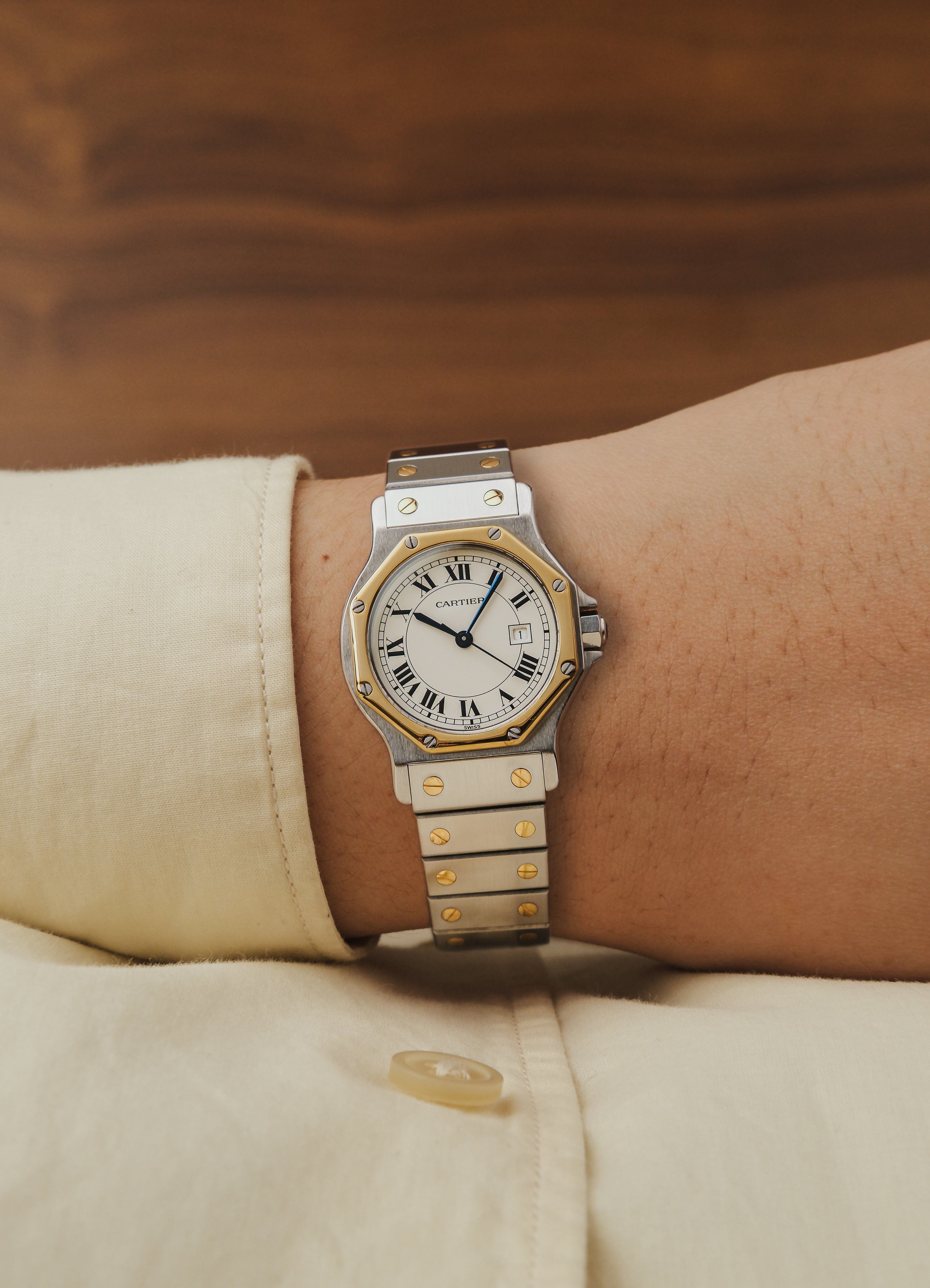 1990s Cartier Santos Octagon (Box)