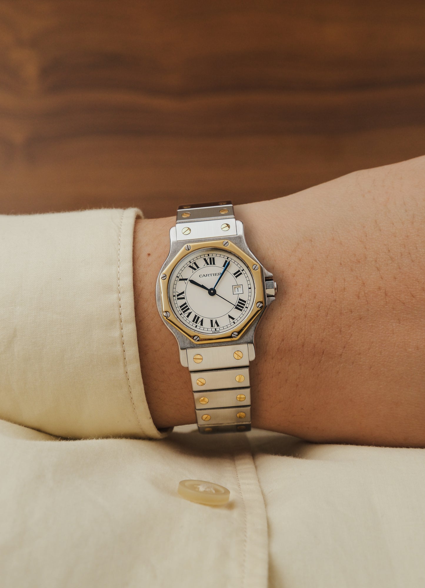 1990s Cartier Santos Octagon (Box)