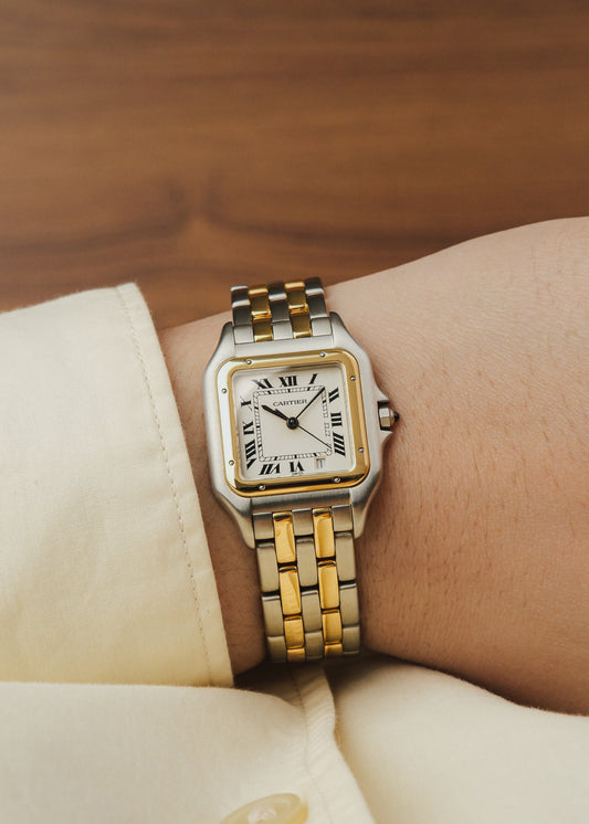 1990s Cartier Panthere "2-Row Bracelet" (Box)