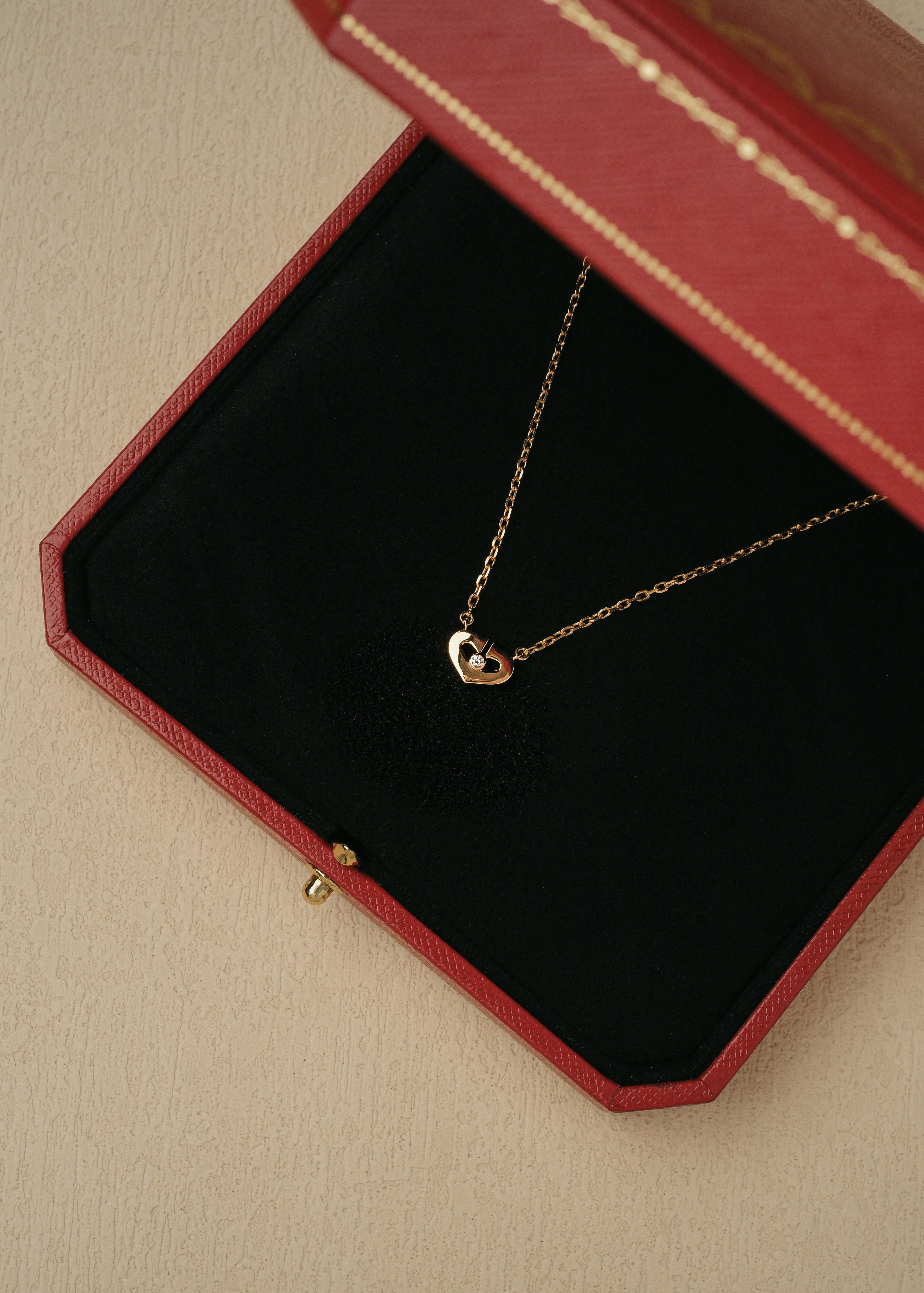 2011 Cartier Heart Rose Gold Necklace (Box & Papers)