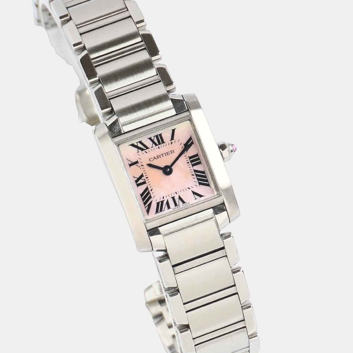 2023 Cartier Tank Francaise "Mother of Pearl" (Boxes / Card)