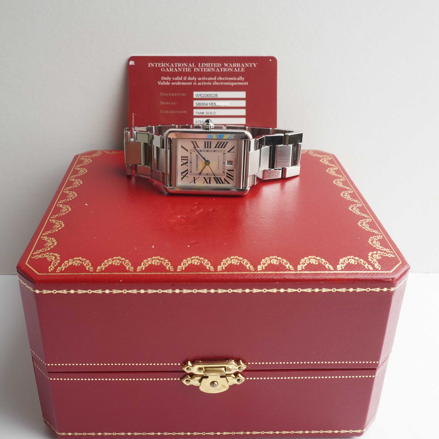 2019 Cartier Tank Solo XL (Box / Card)