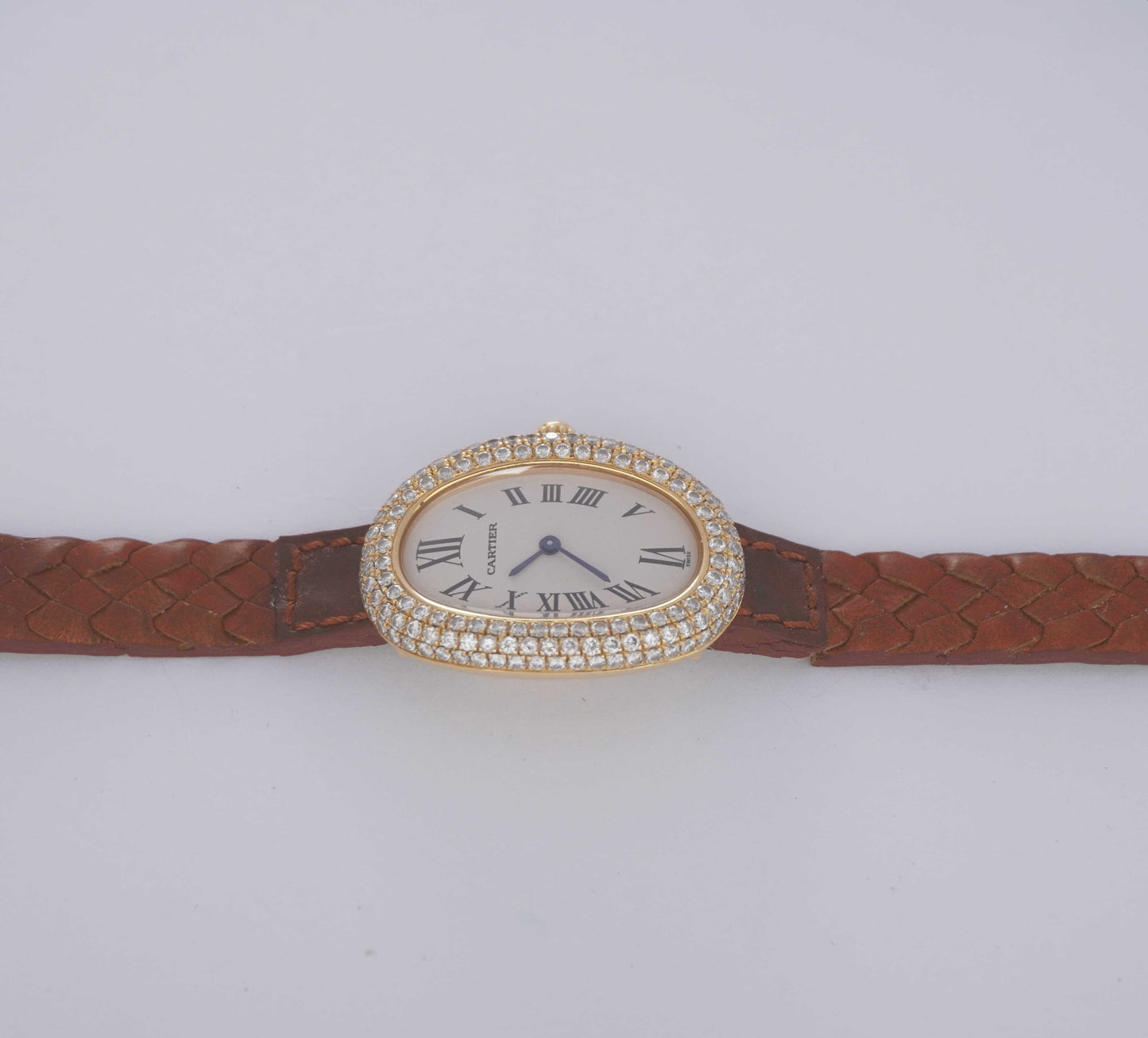 Cartier Baignoire 1920 "Aftermarket Diamond Setting"