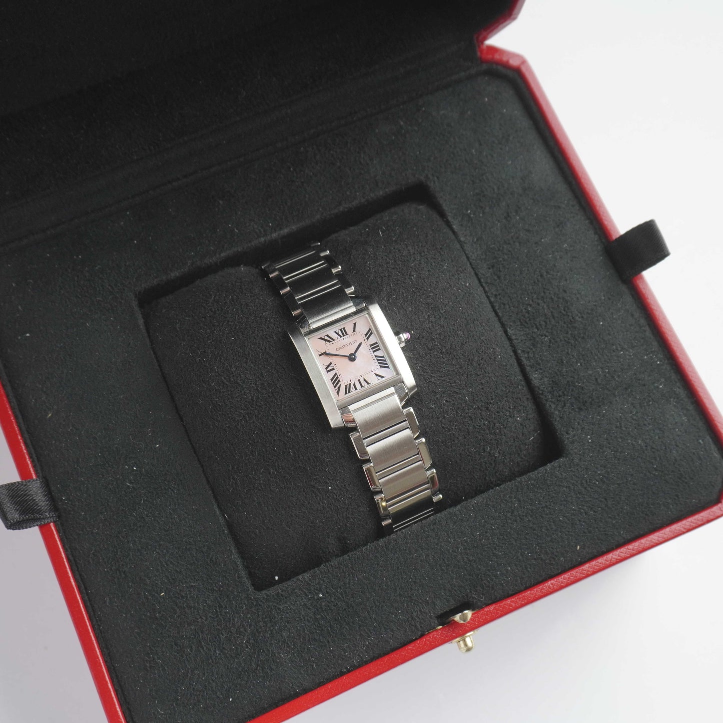 2023 Cartier Tank Francaise "Mother of Pearl" (Boxes / Card)