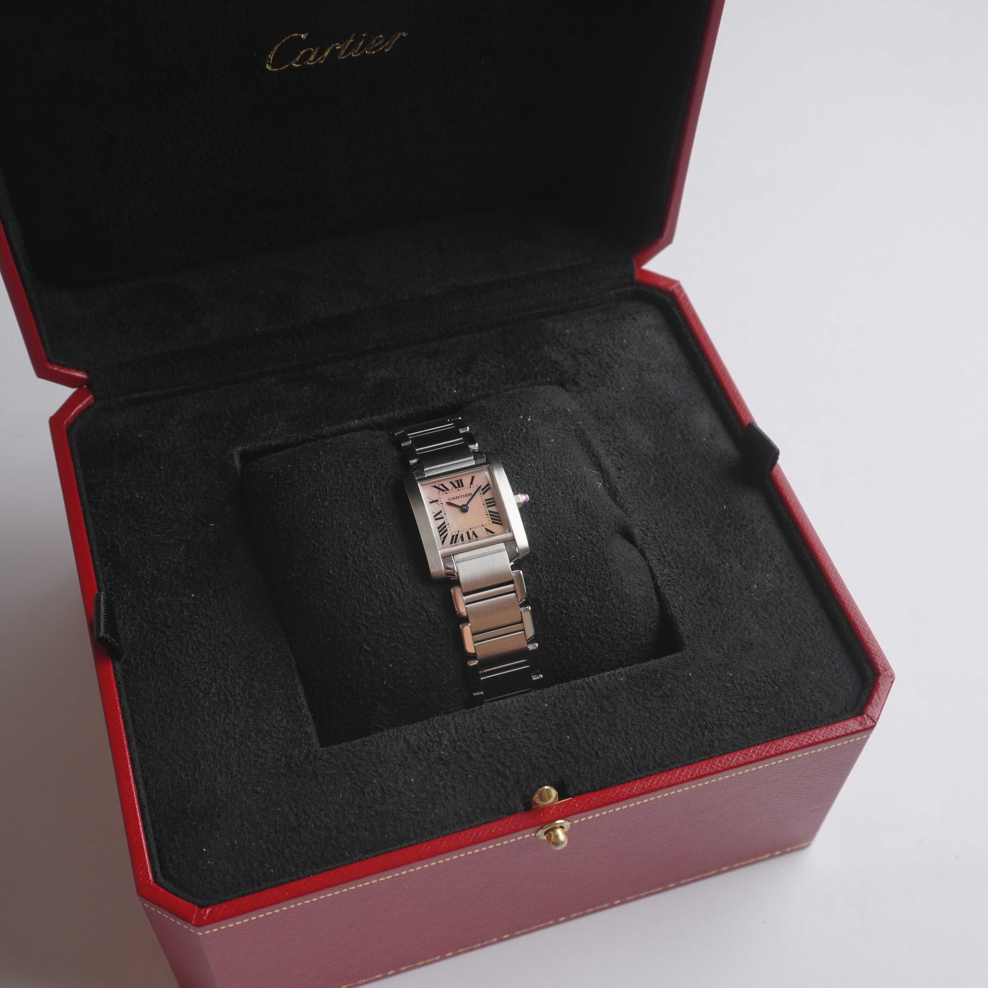 2024 Cartier Tank Francaise "Mother of Pearl" (Box / Warranty Card)