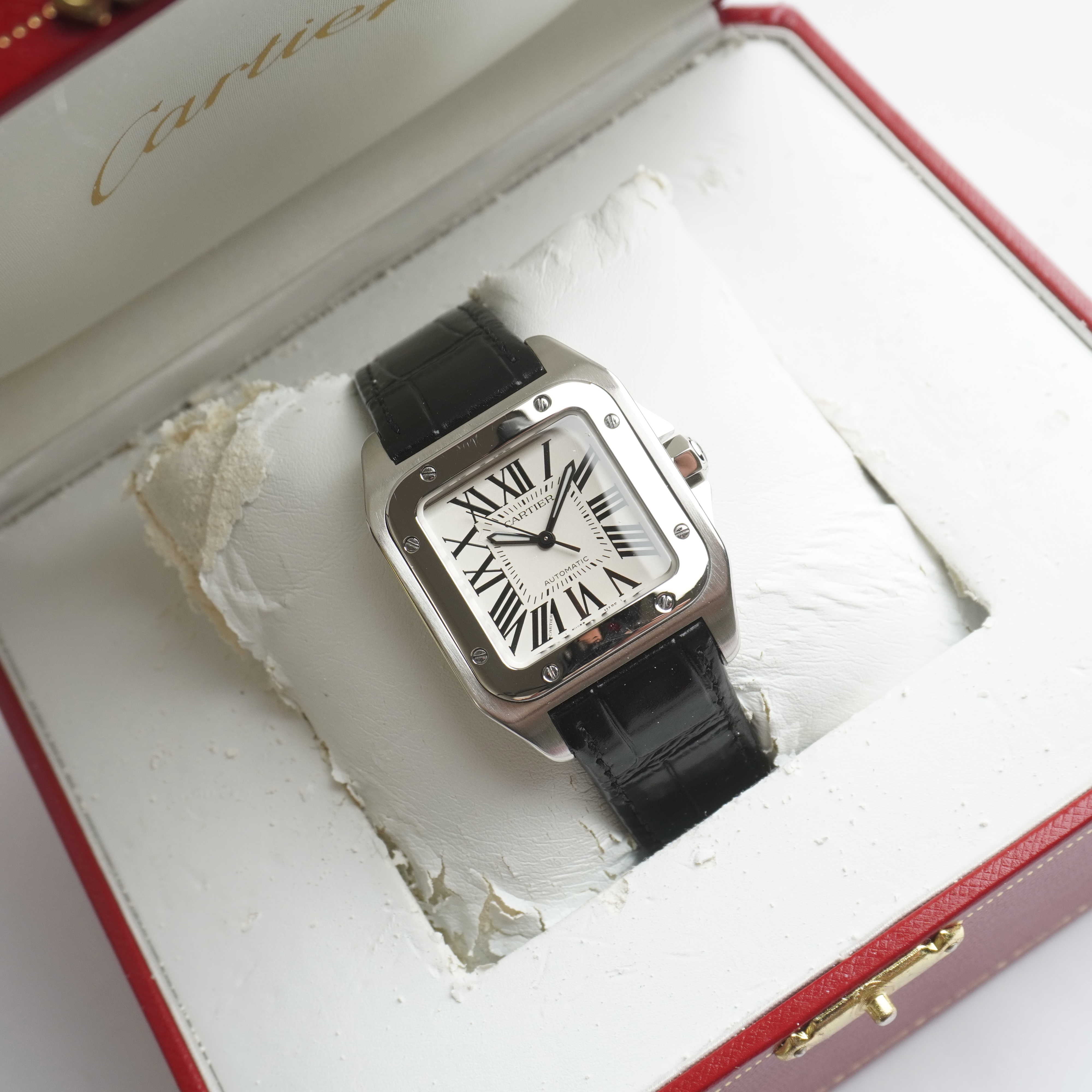 2014 Cartier Santos 100 Medium (Box / Certificate)