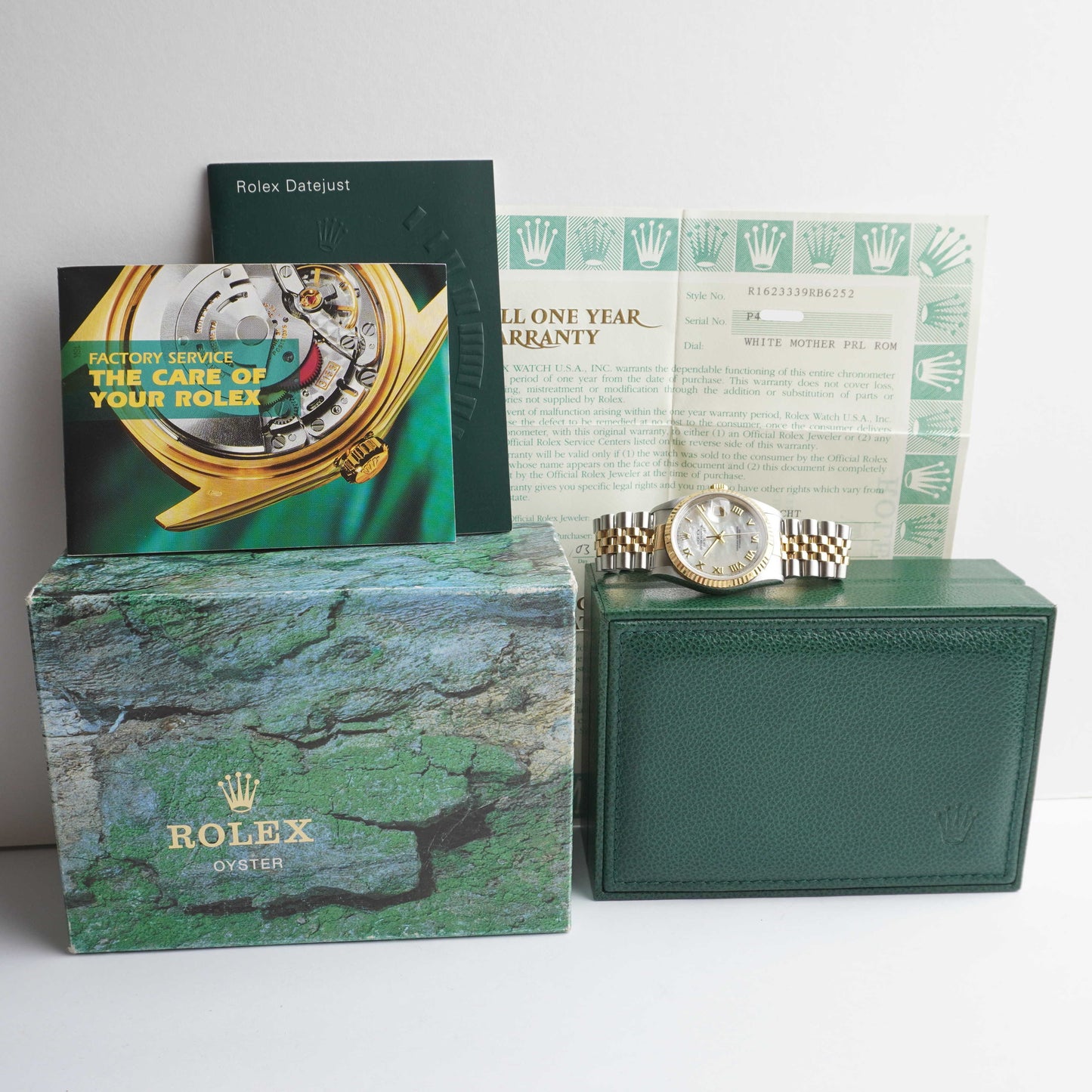 Rolex Datejust "Mother of Pearl" (Boxes / Certificate / Booklets)