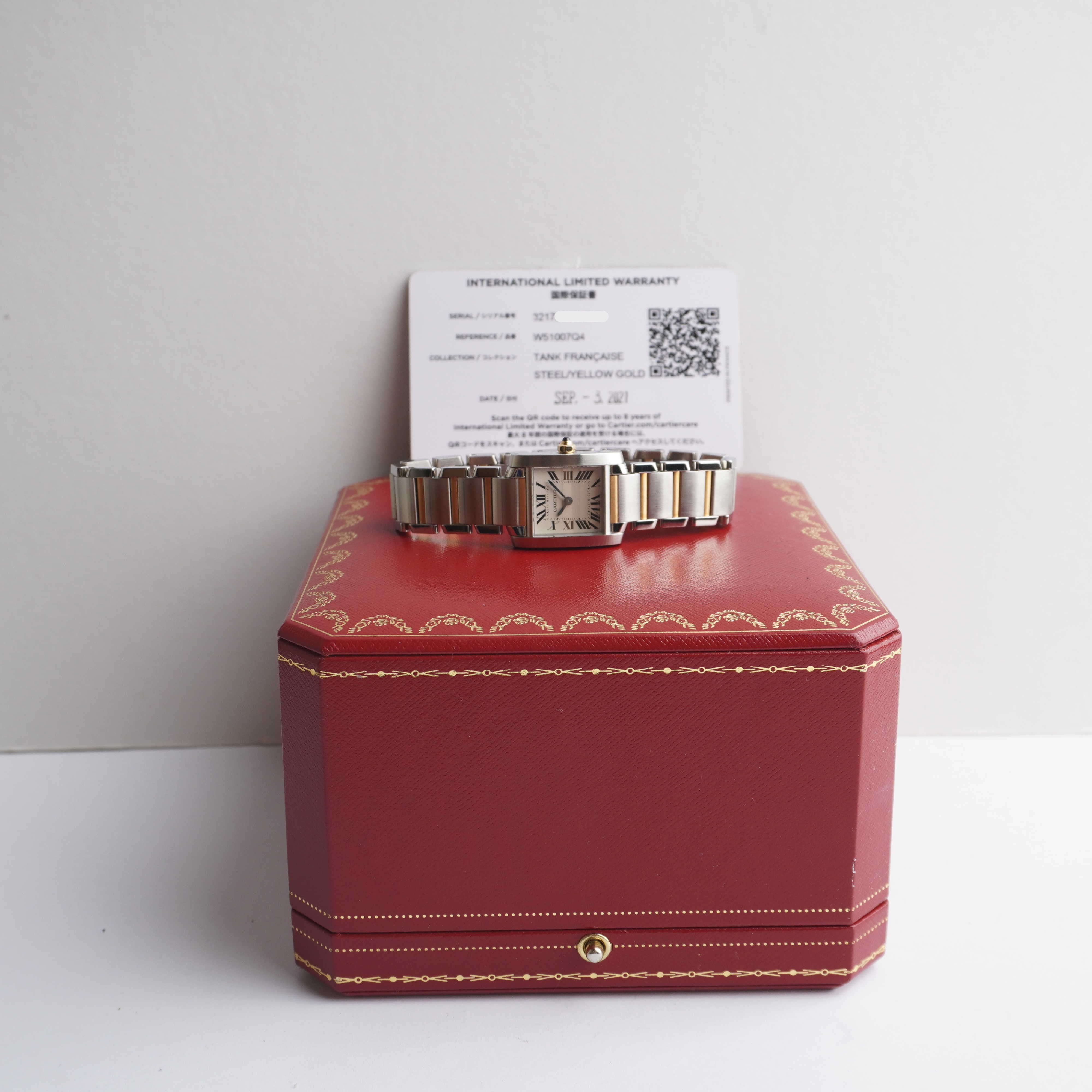 Cartier Tank Francaise (Box & Warranty Card)