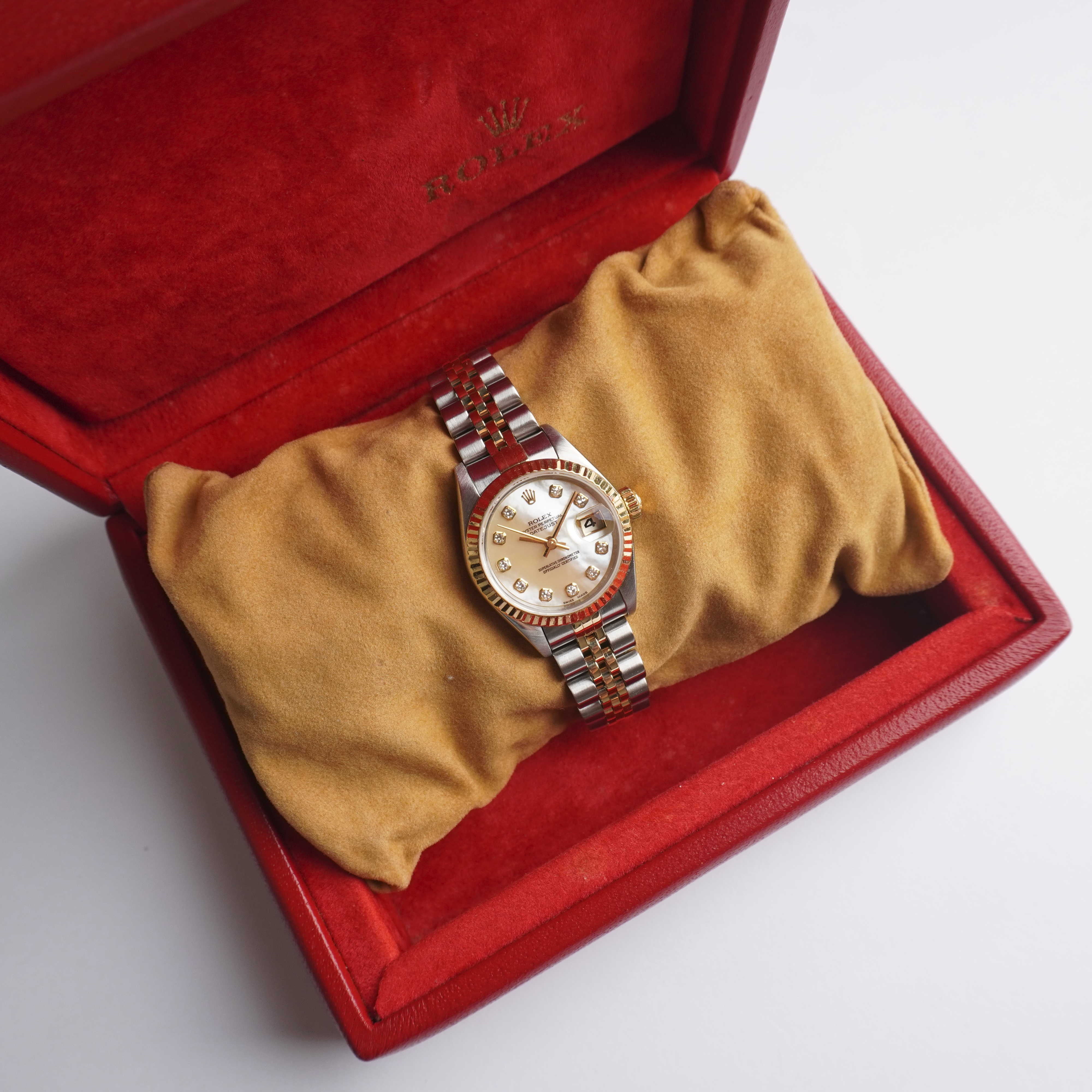 Rolex Lady-Datejust "Mother-of-Pearl Big Diamonds" (Boxes / Booklet)