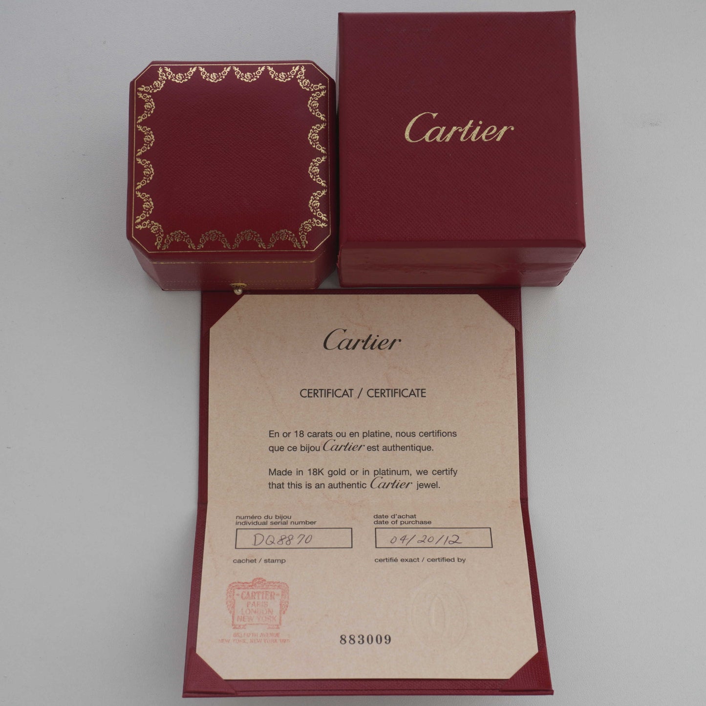 Cartier Tank Francaise Ring