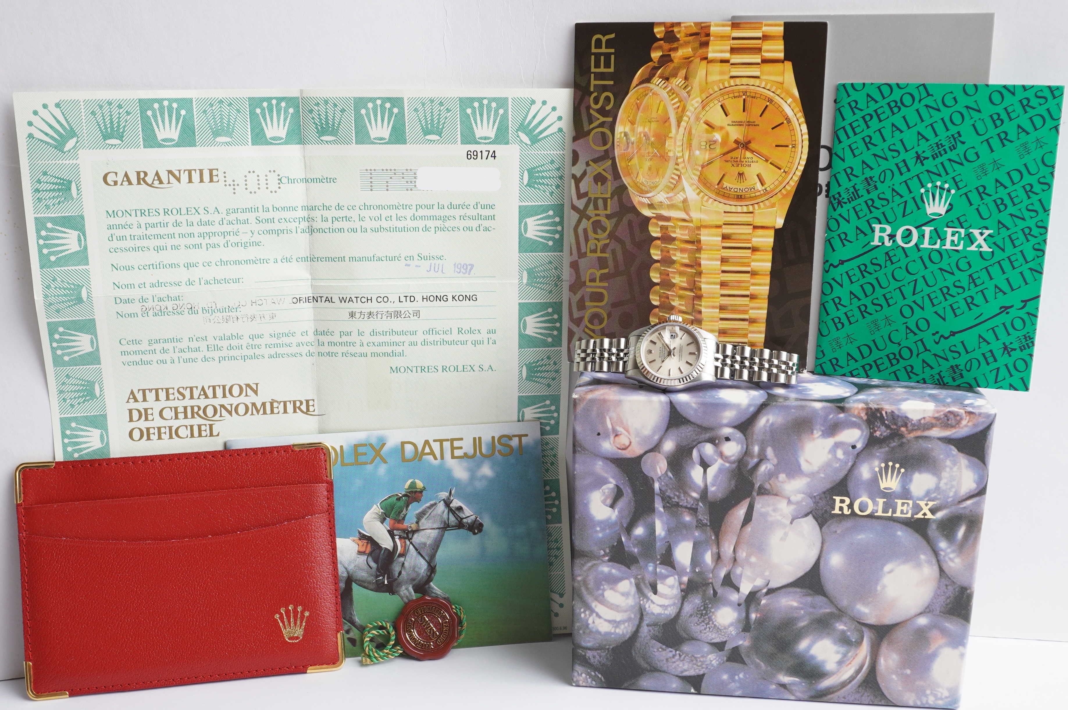 Rolex Lady-Datejust (Outer Box / Certificate / Booklets)