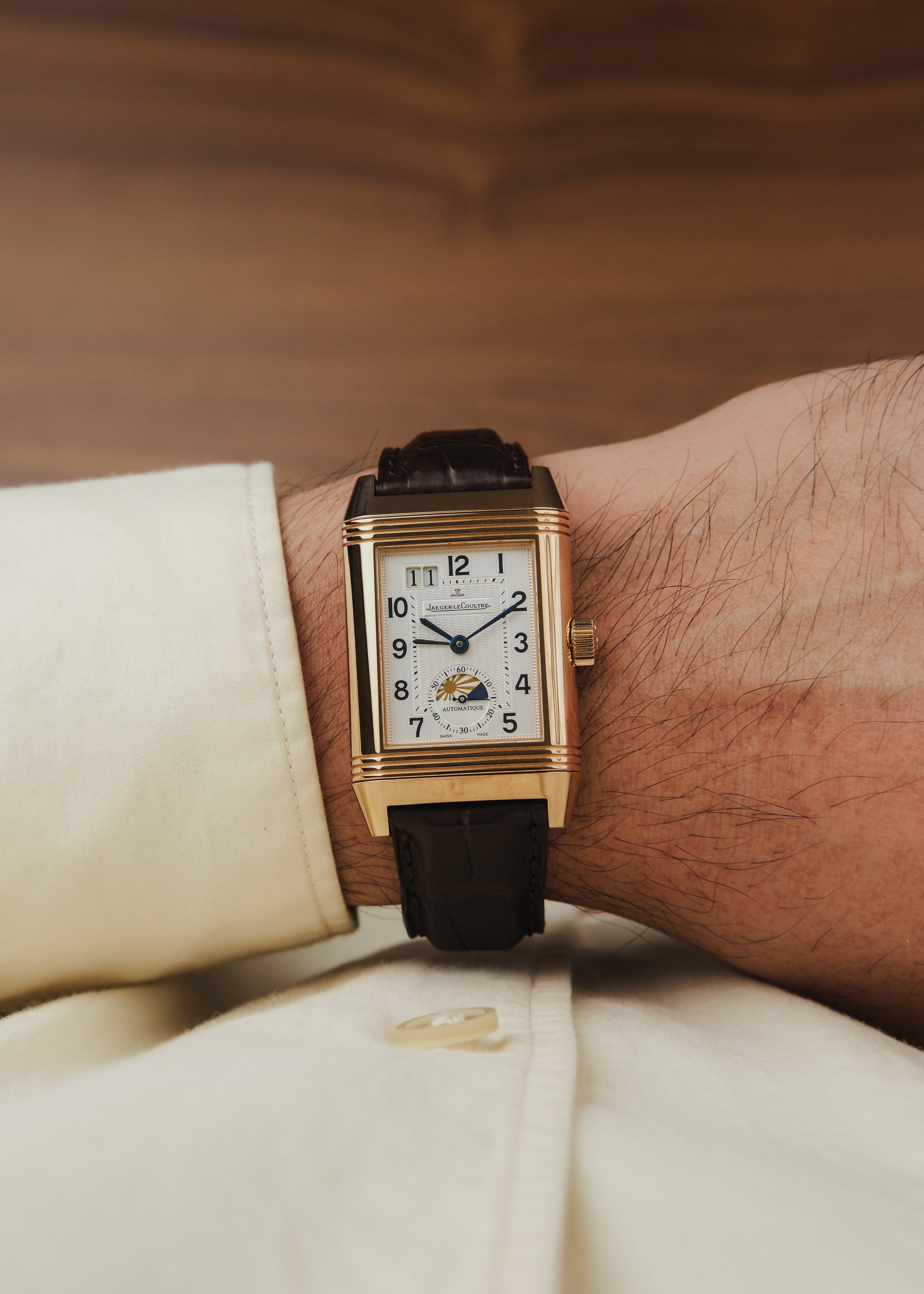 2005 Jaeger-LeCoultre Grande Reverso Sun & Moon 18K Gold (Box & Papers)
