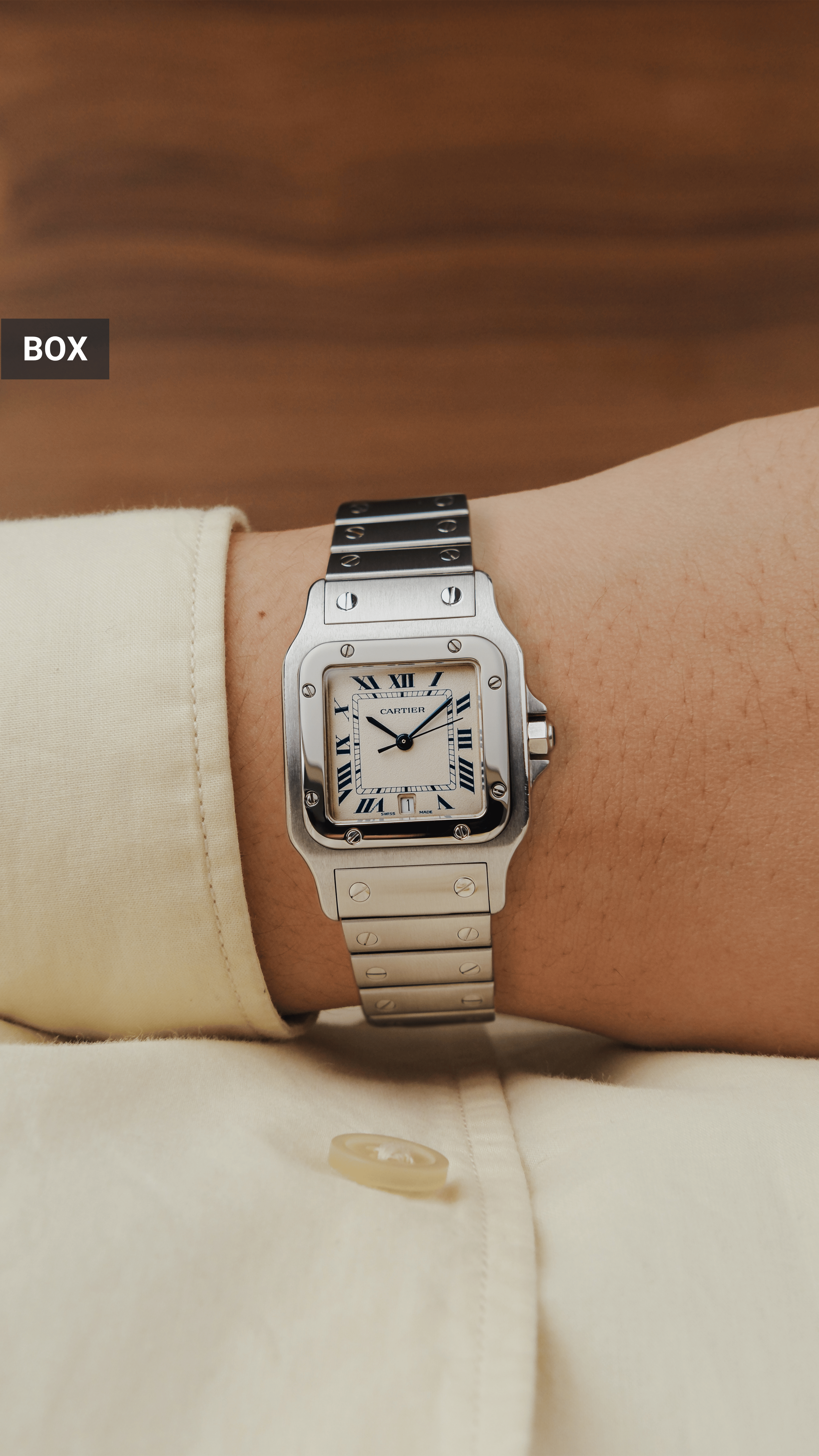 1990s Cartier Santos Galbee