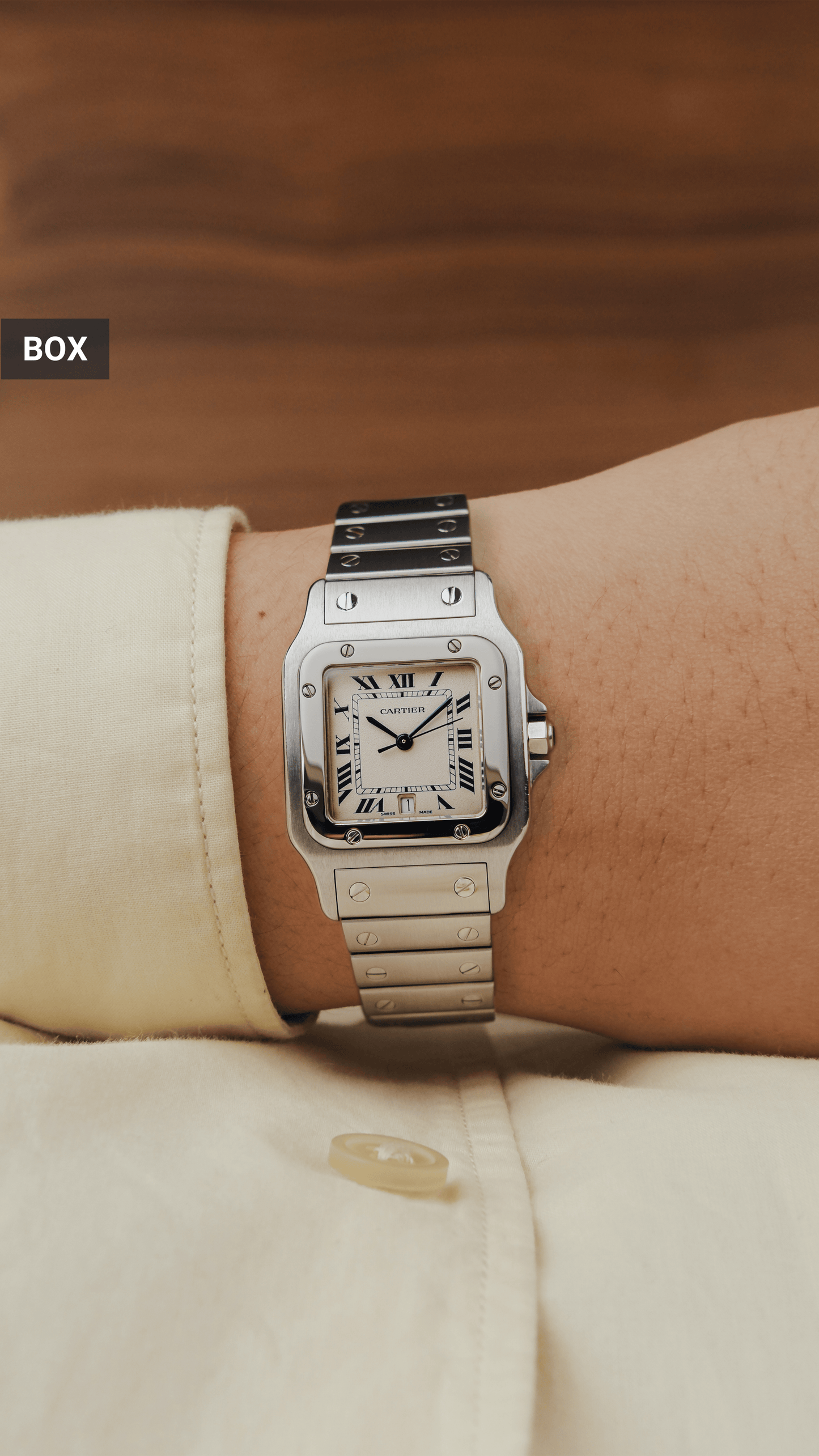1990s Cartier Santos Galbee