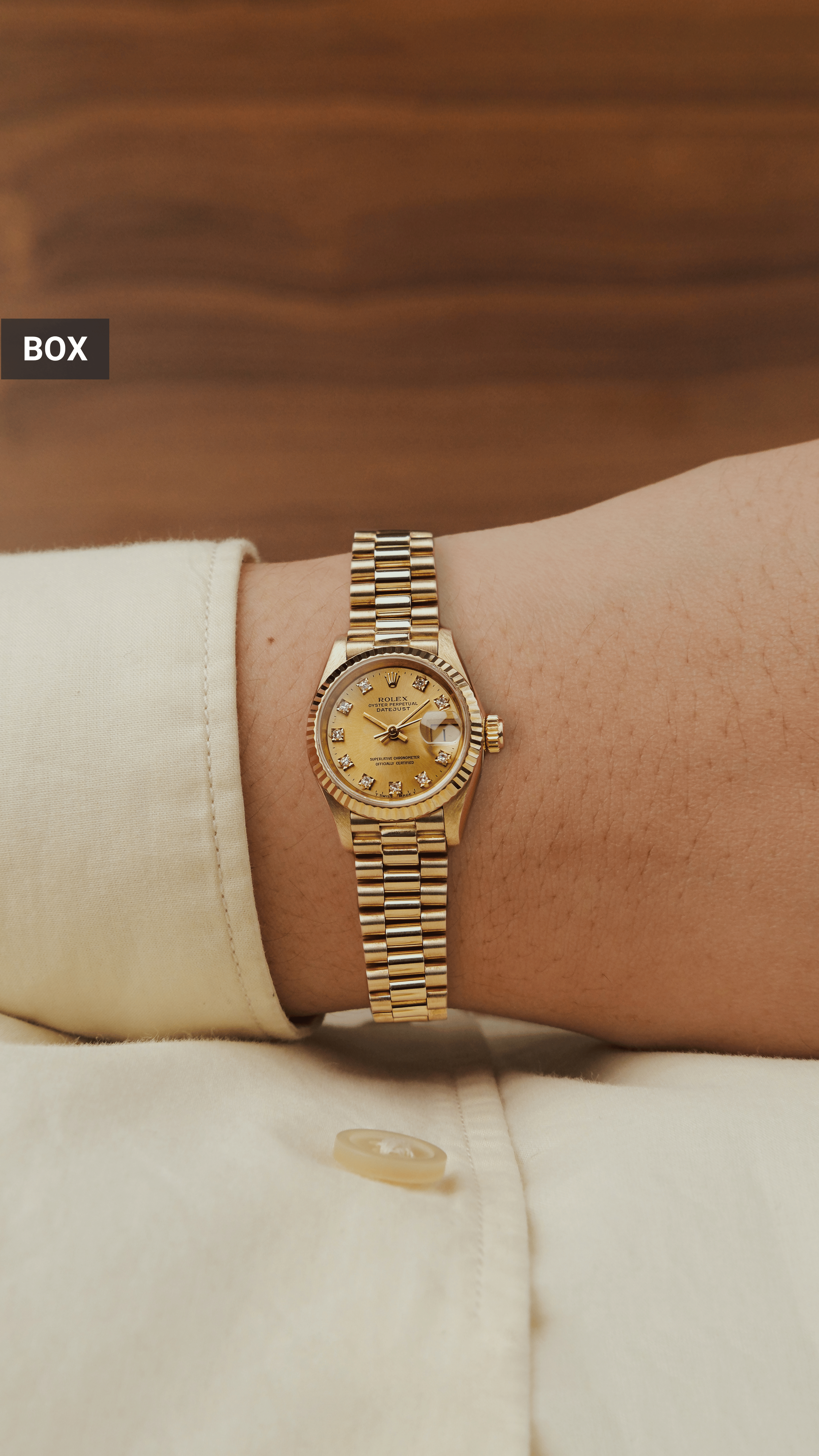 1990 Rolex Lady-Datejust 18K Gold