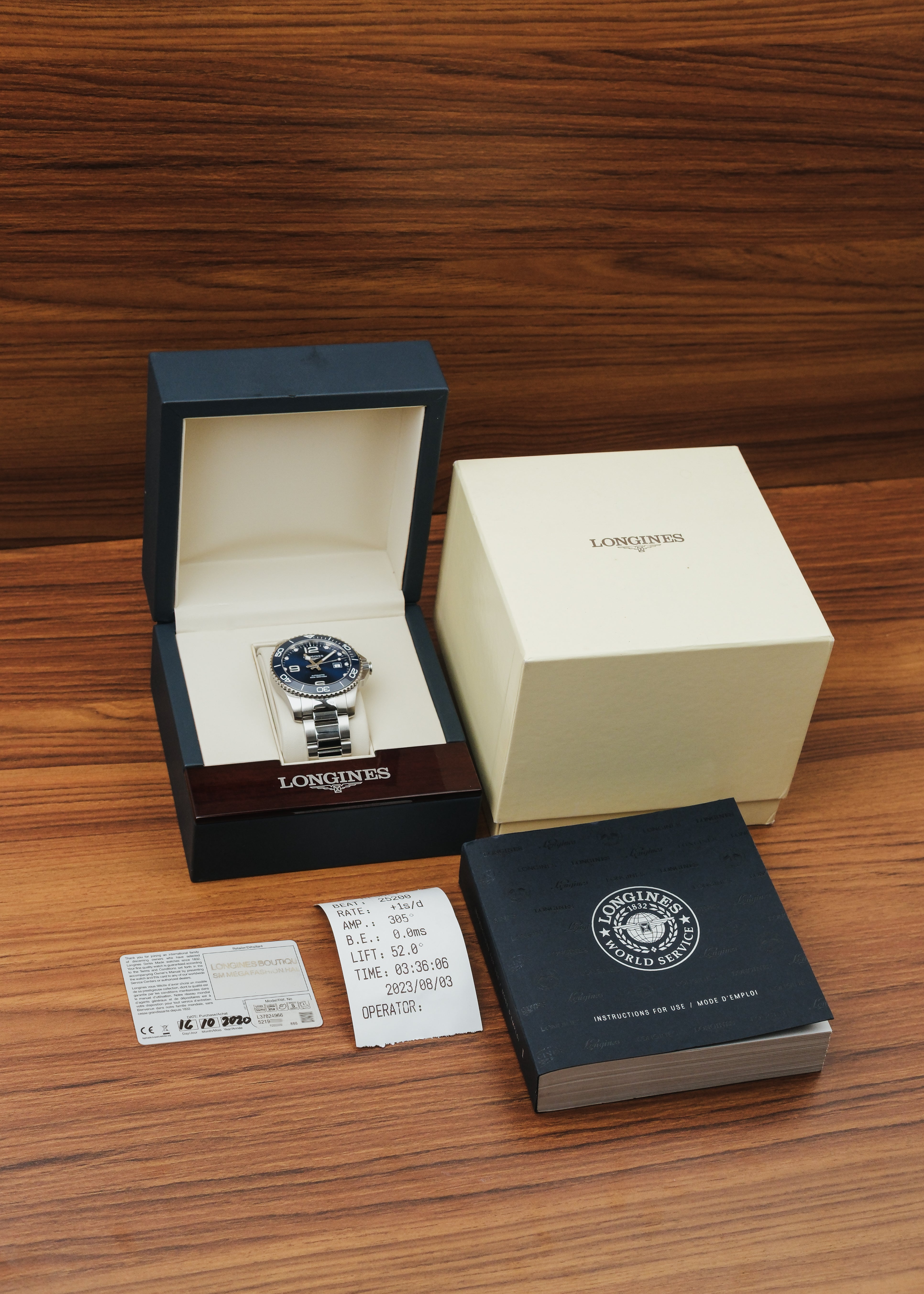 2020 Longines Hydroconquest (Box & Papers)