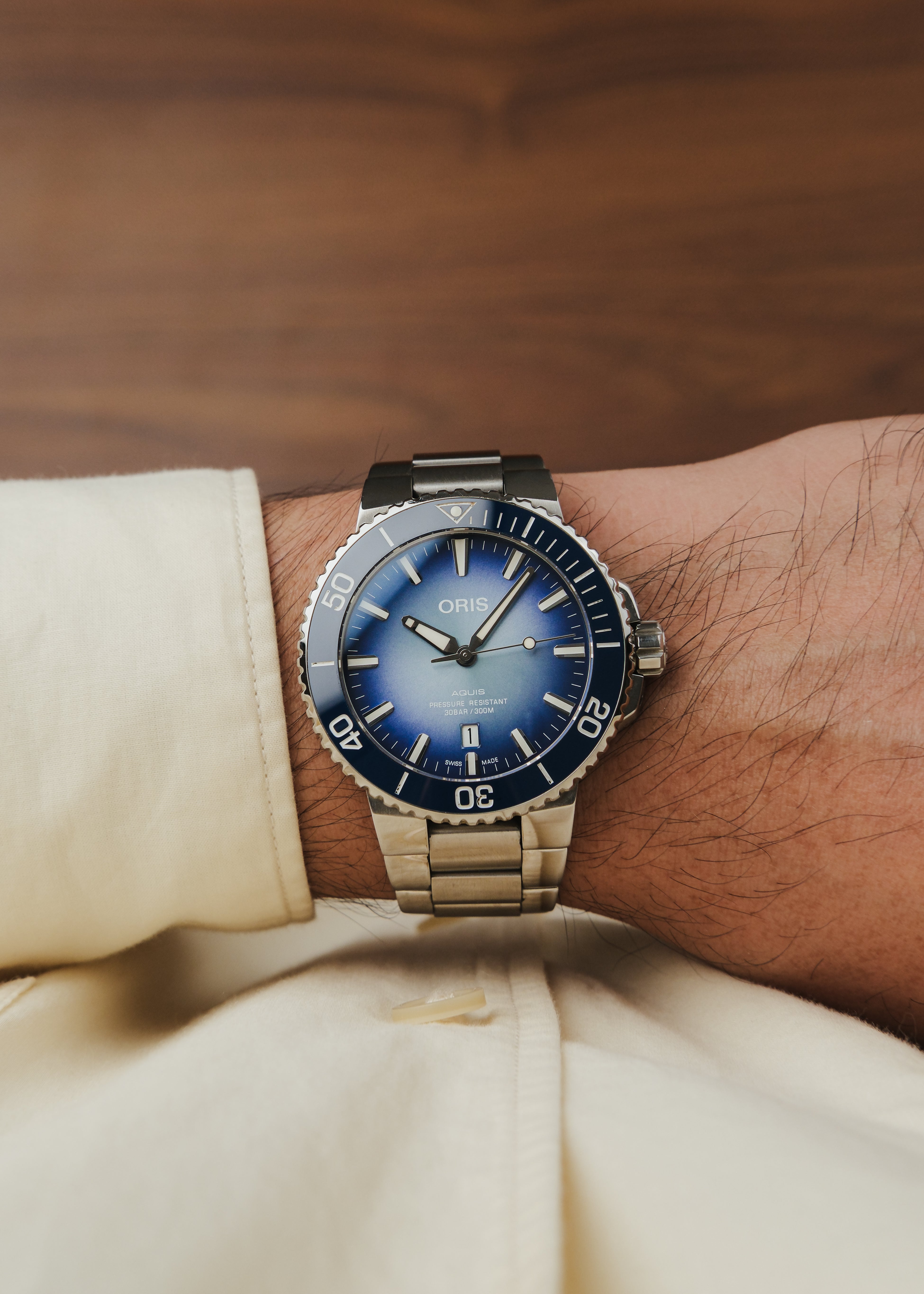 2020 Oris Aquis Lake Baikal Limited Edition (Box & Papers)