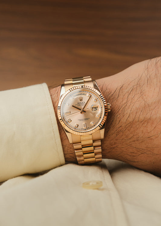 2016 Rolex Day-Date Everose 18K Gold (Box & Papers)