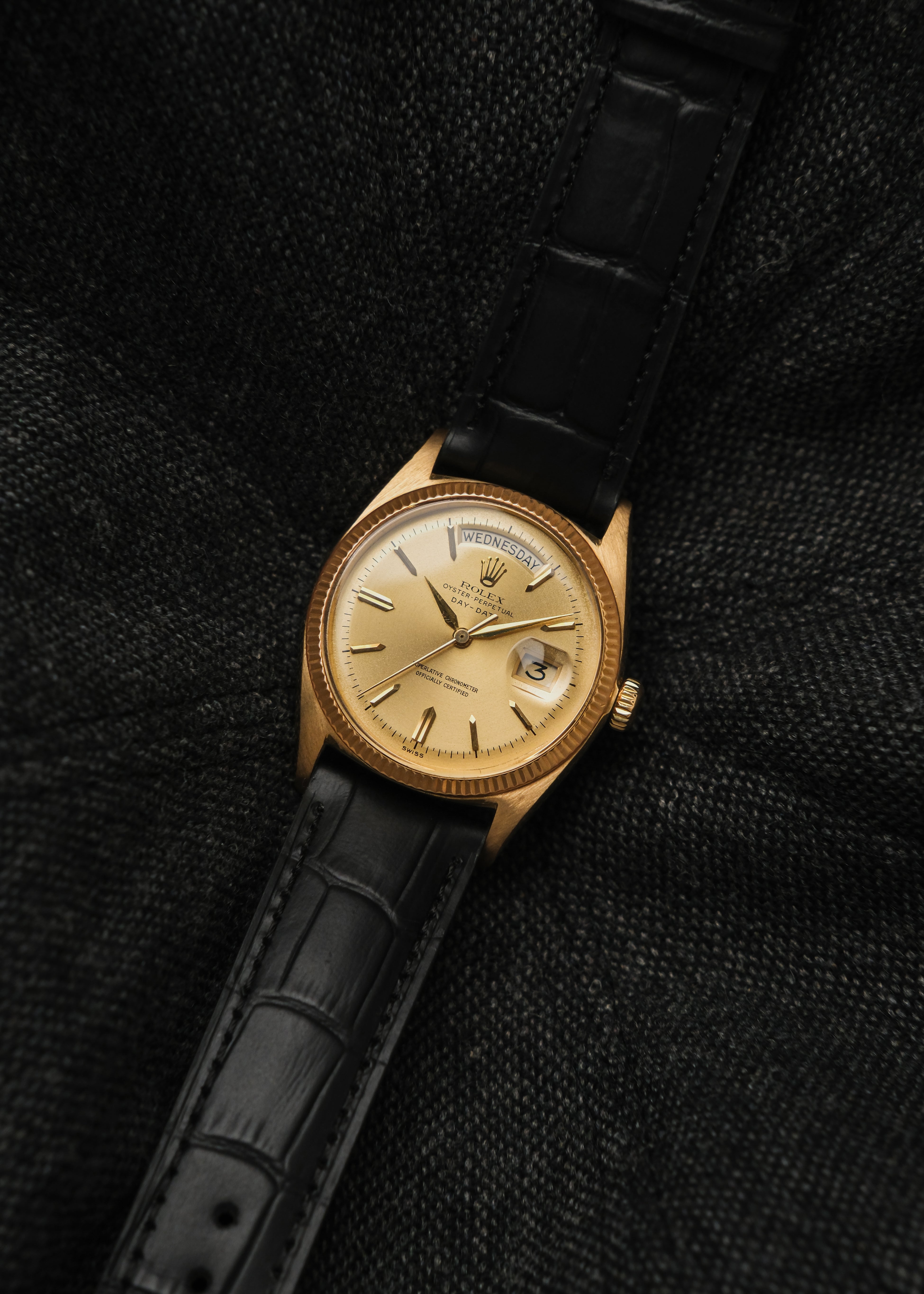 1961 Rolex Day-Date 18K Gold "Double Dash Dial"