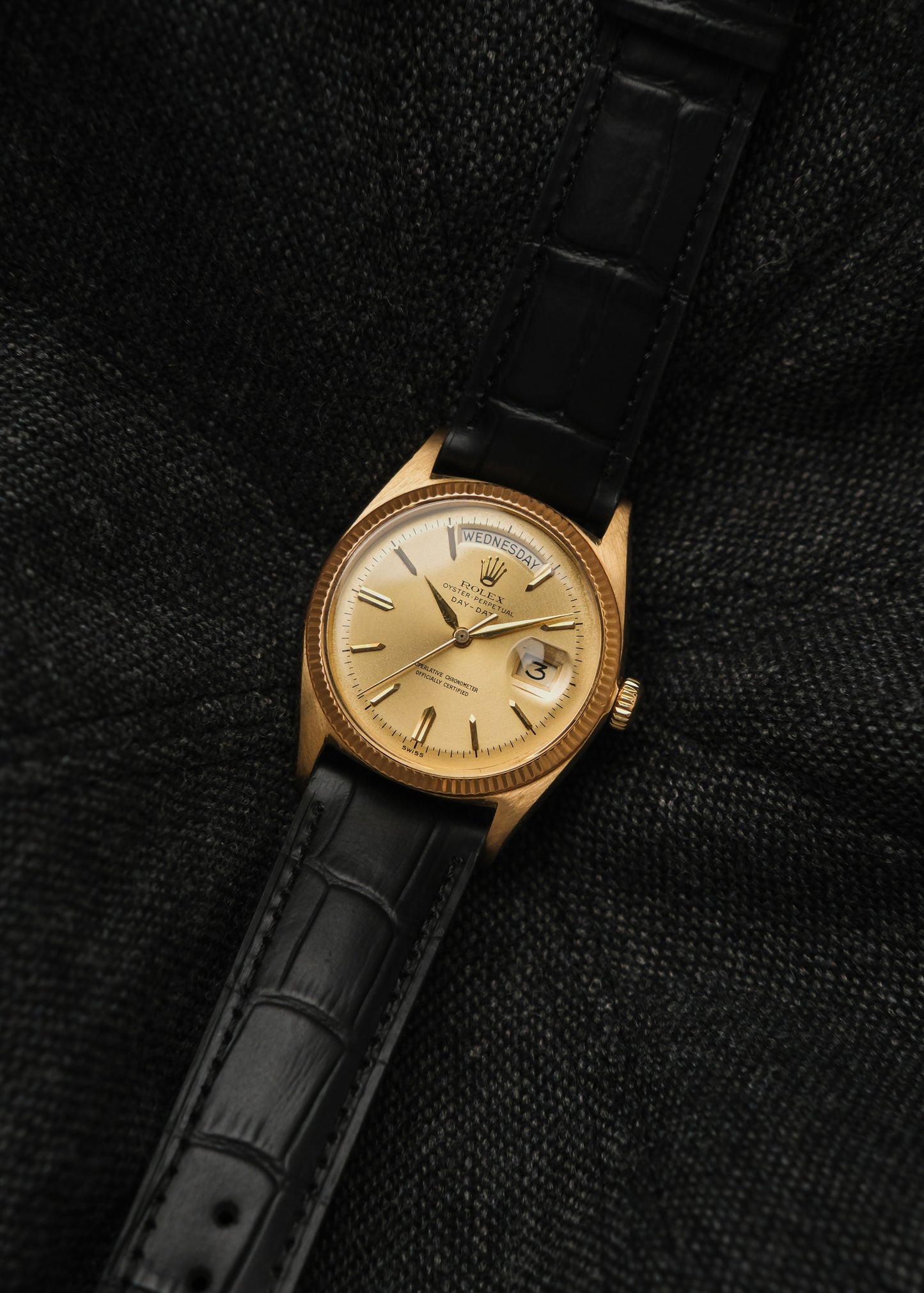 1961 Rolex Day-Date 18K Gold "Double Dash Dial"
