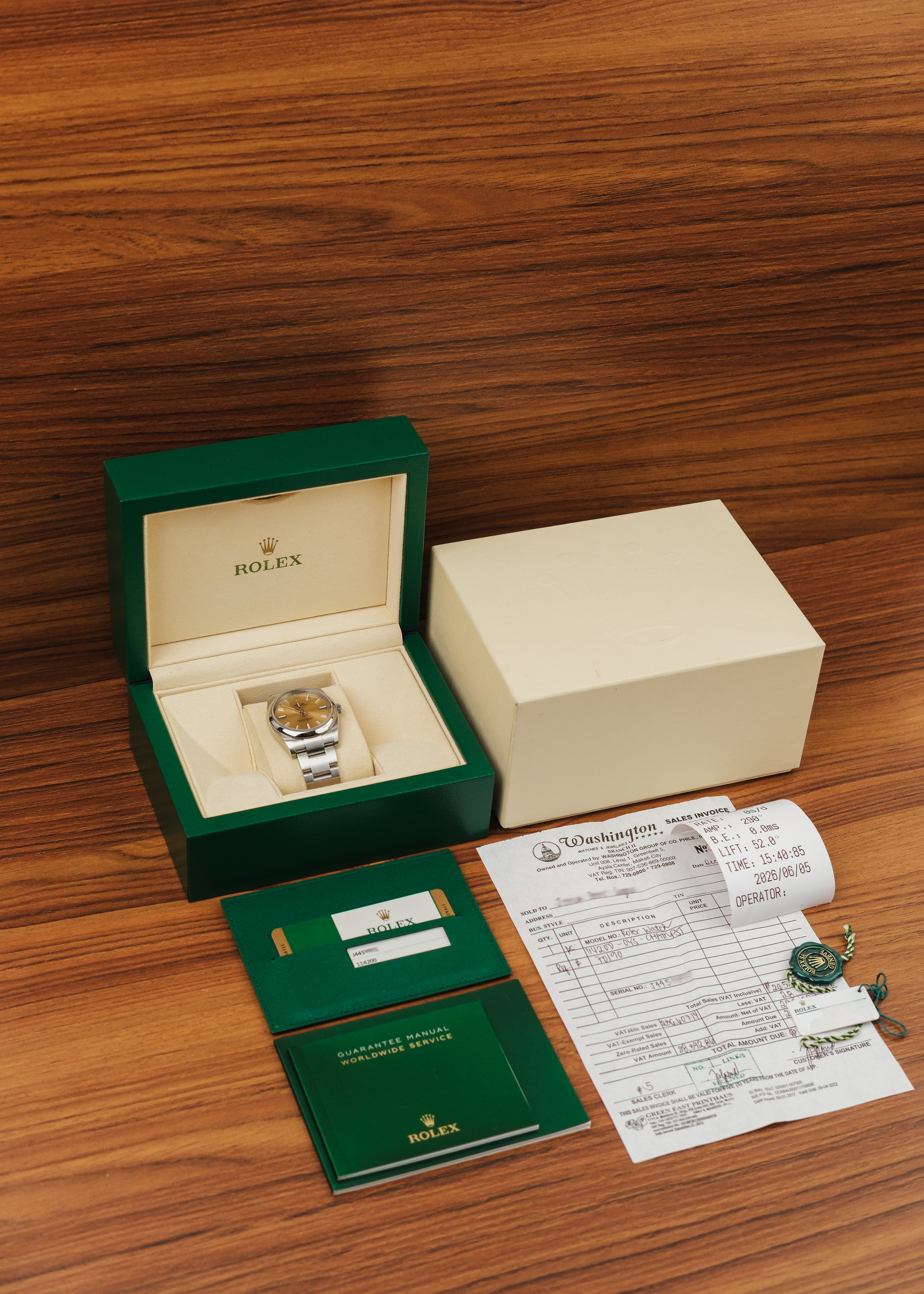 2018 Rolex Oyster Perpetual "White Grape"