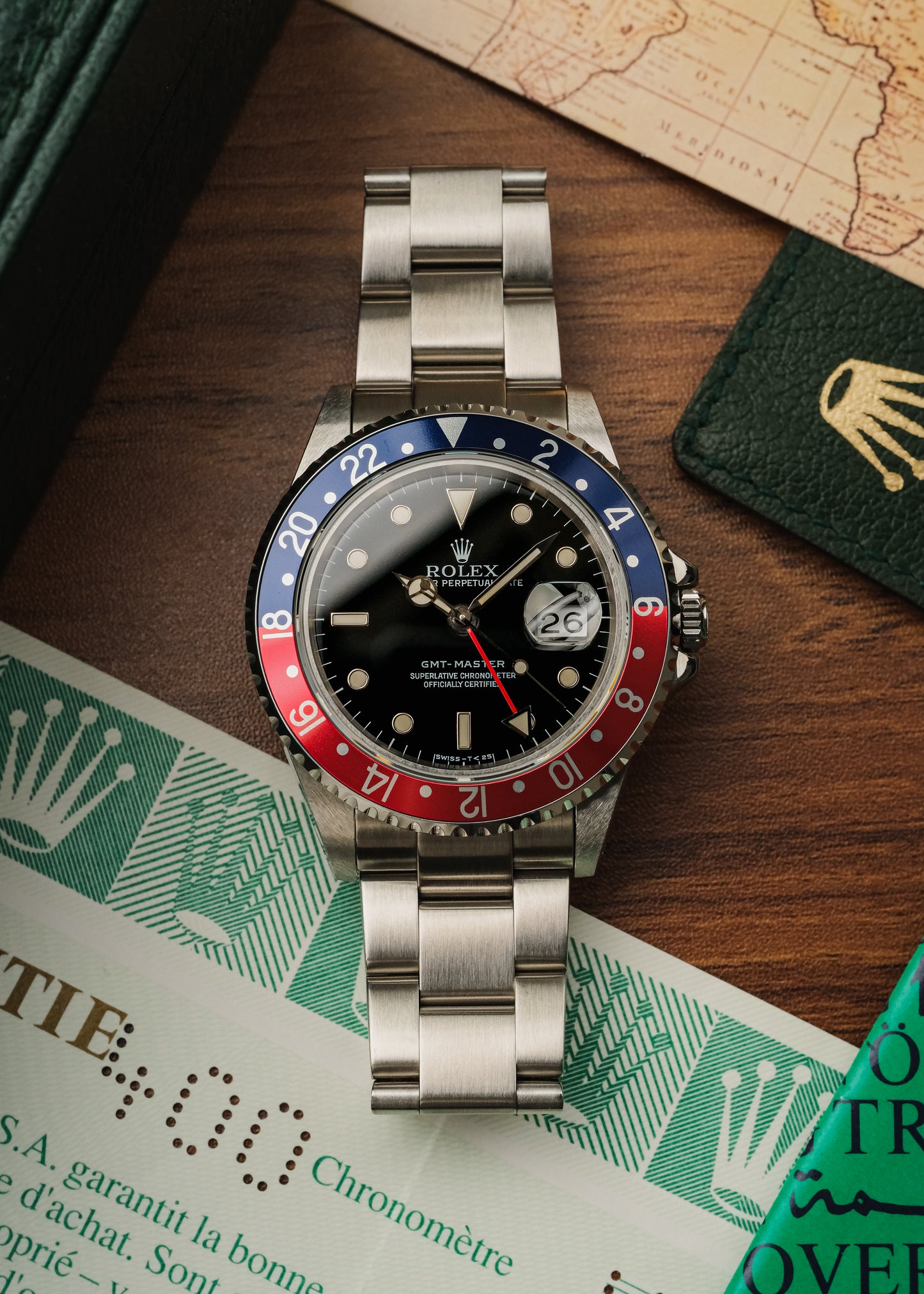1997 Rolex GMT Master "Pepsi" (Box & Papers)