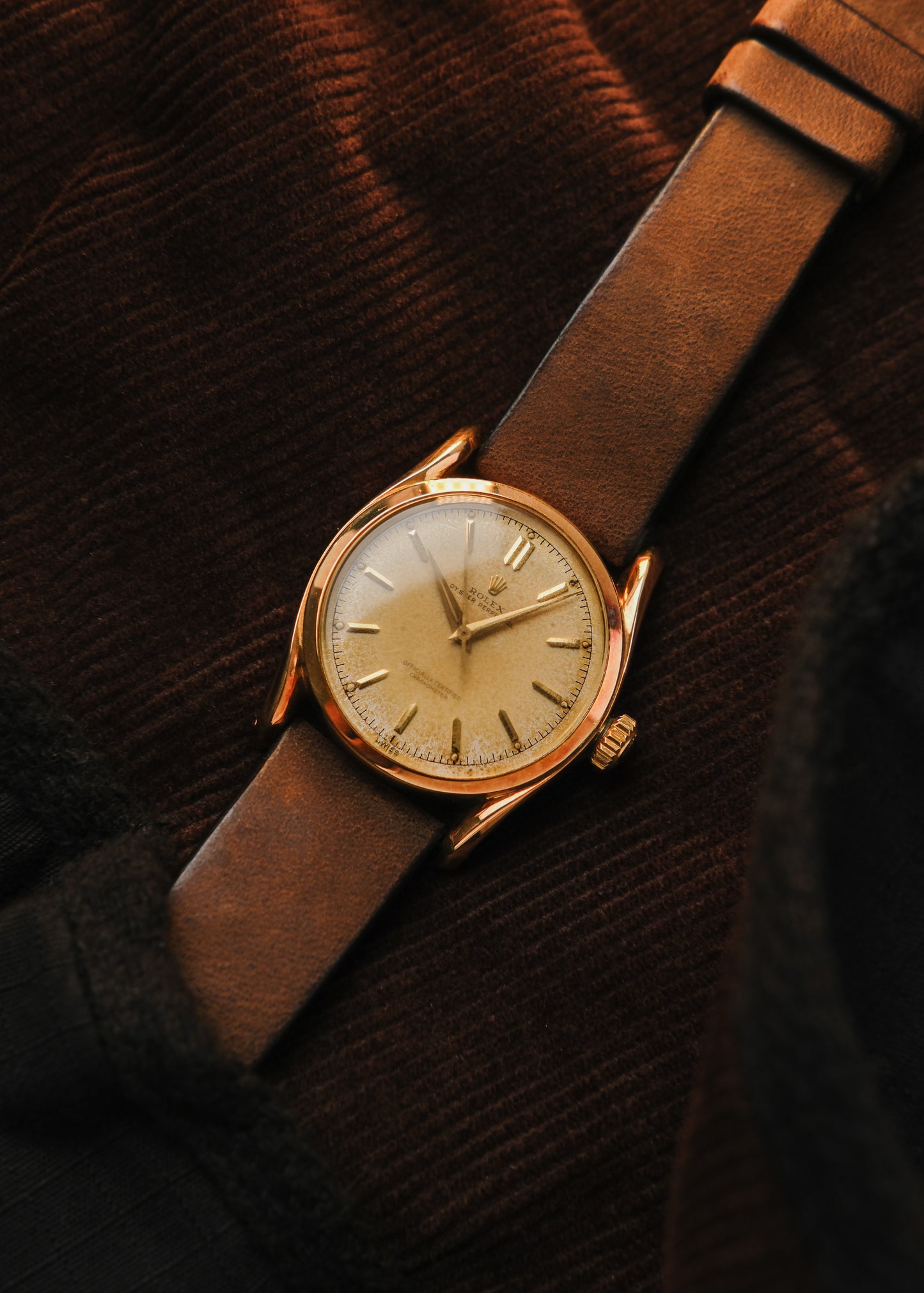1952 Rolex Oyster Perpetual 18K Gold "Bombay"