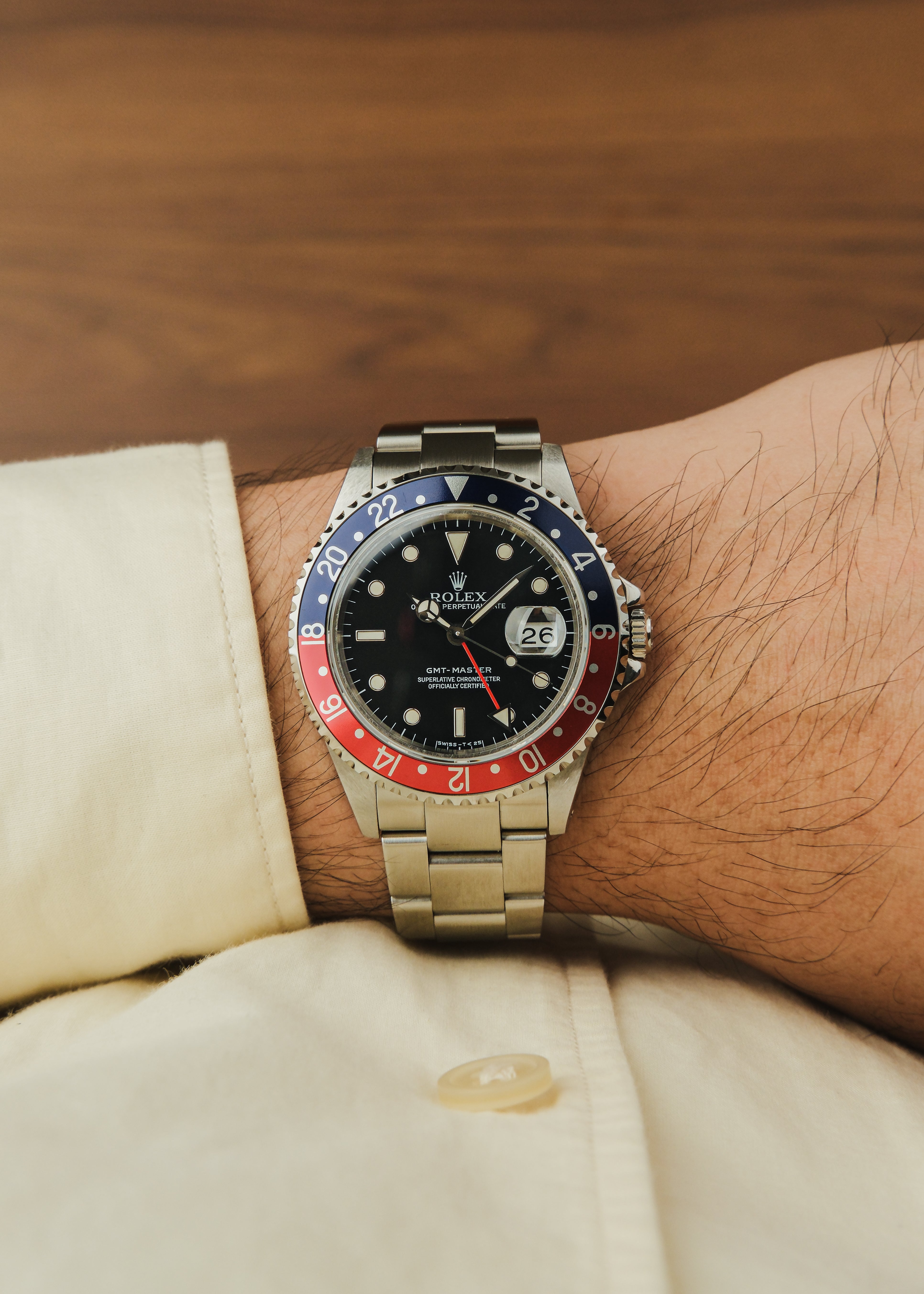 1997 Rolex GMT Master "Pepsi" (Box & Papers)