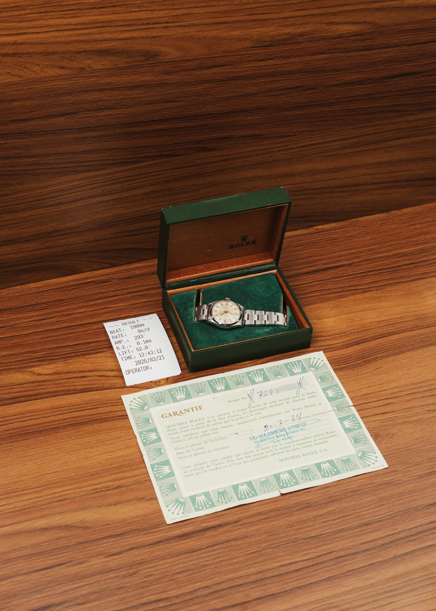 1982 Rolex Air-King (Box & Papers)