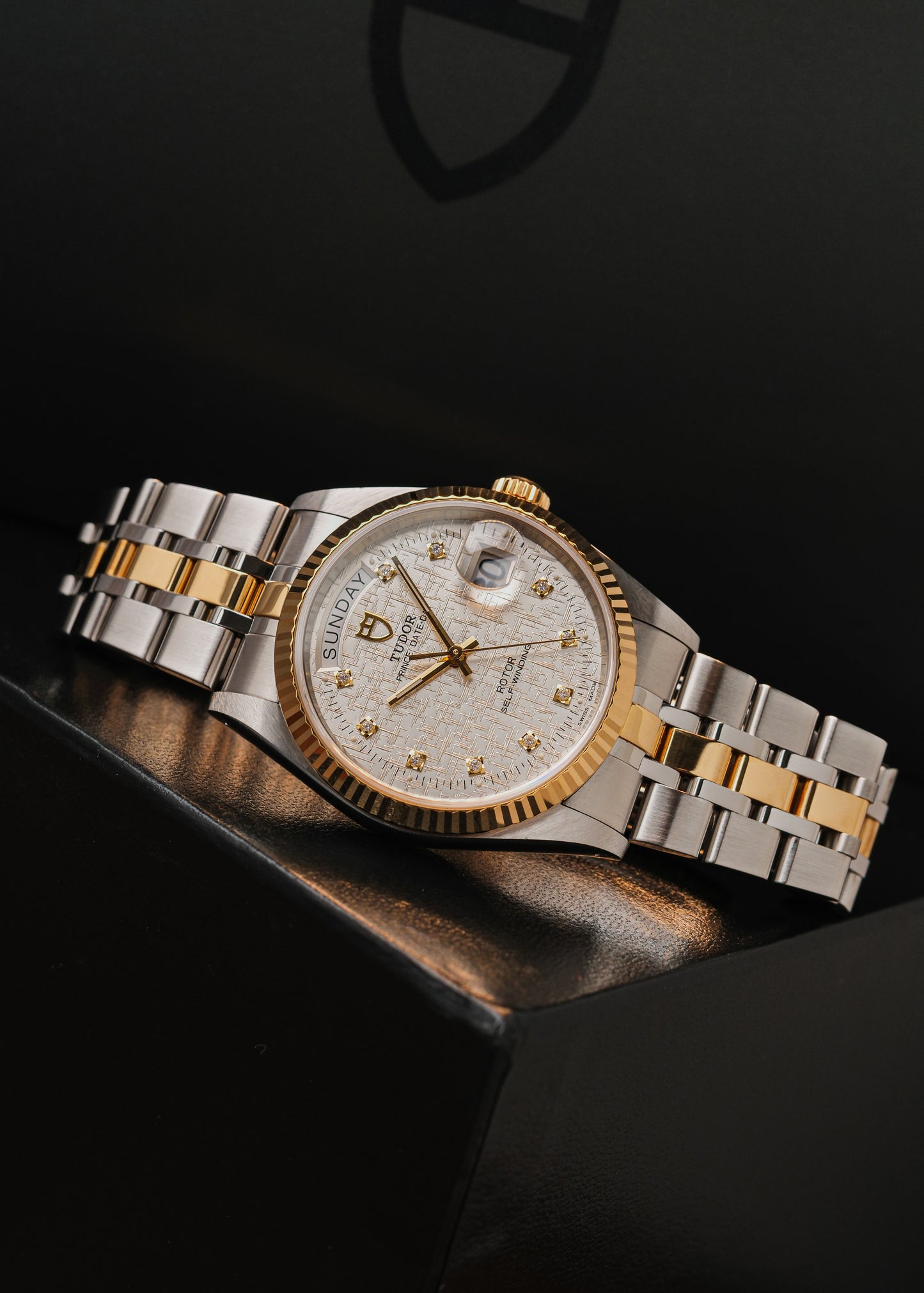 2015 Tudor Prince Date Day "Mosaic + Diamonds" (Box & Papers)