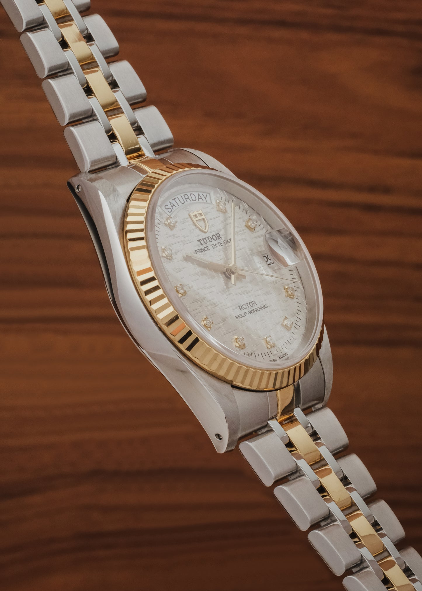 2015 Tudor Prince Date Day "Mosaic + Diamonds" (Box & Papers)