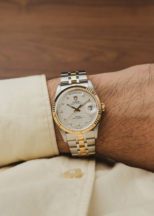 2015 Tudor Prince Date Day "Mosaic + Diamonds" (Box & Papers)