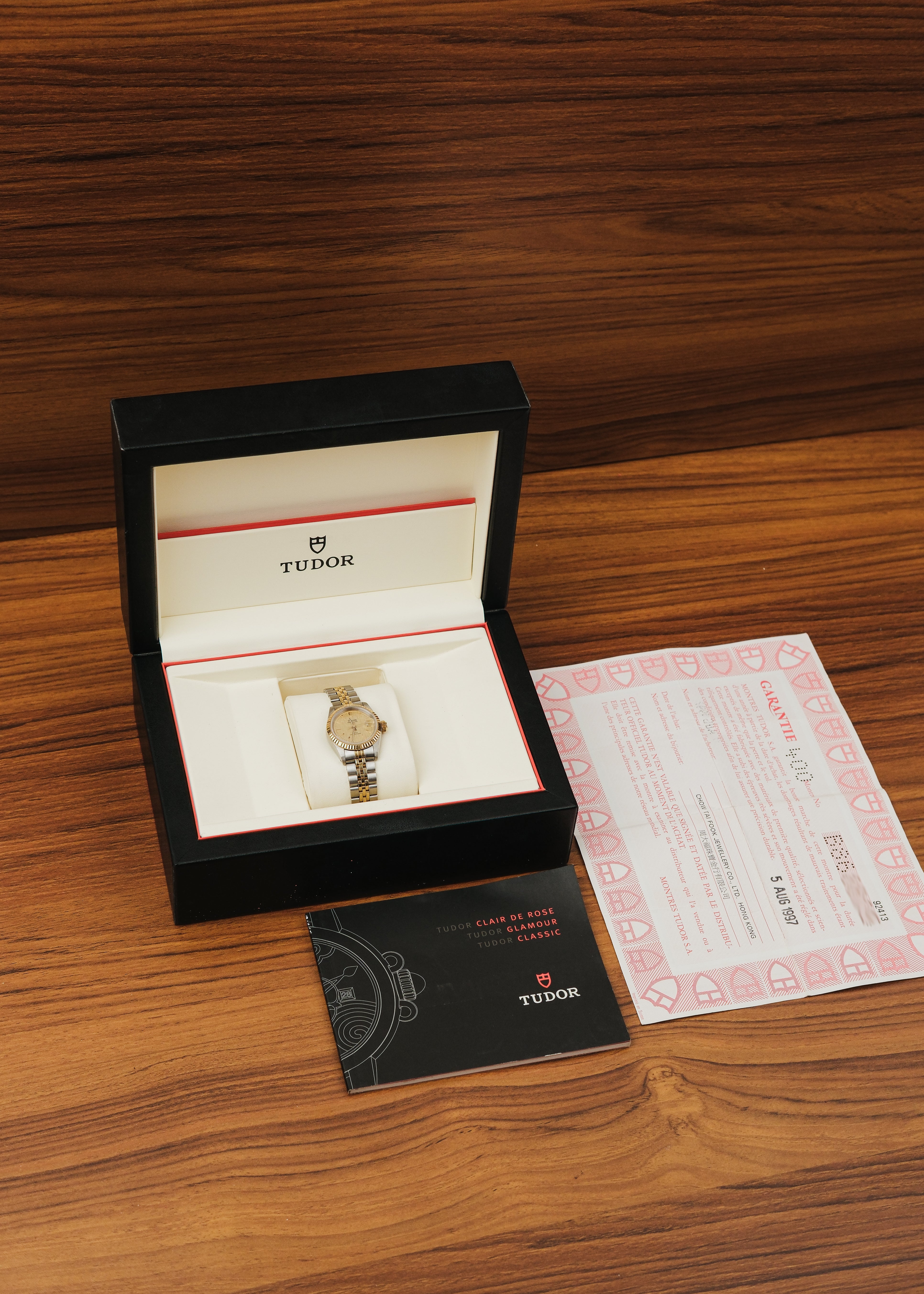 1997 Tudor Princess Date "Linen Dial" (Box & Papers)