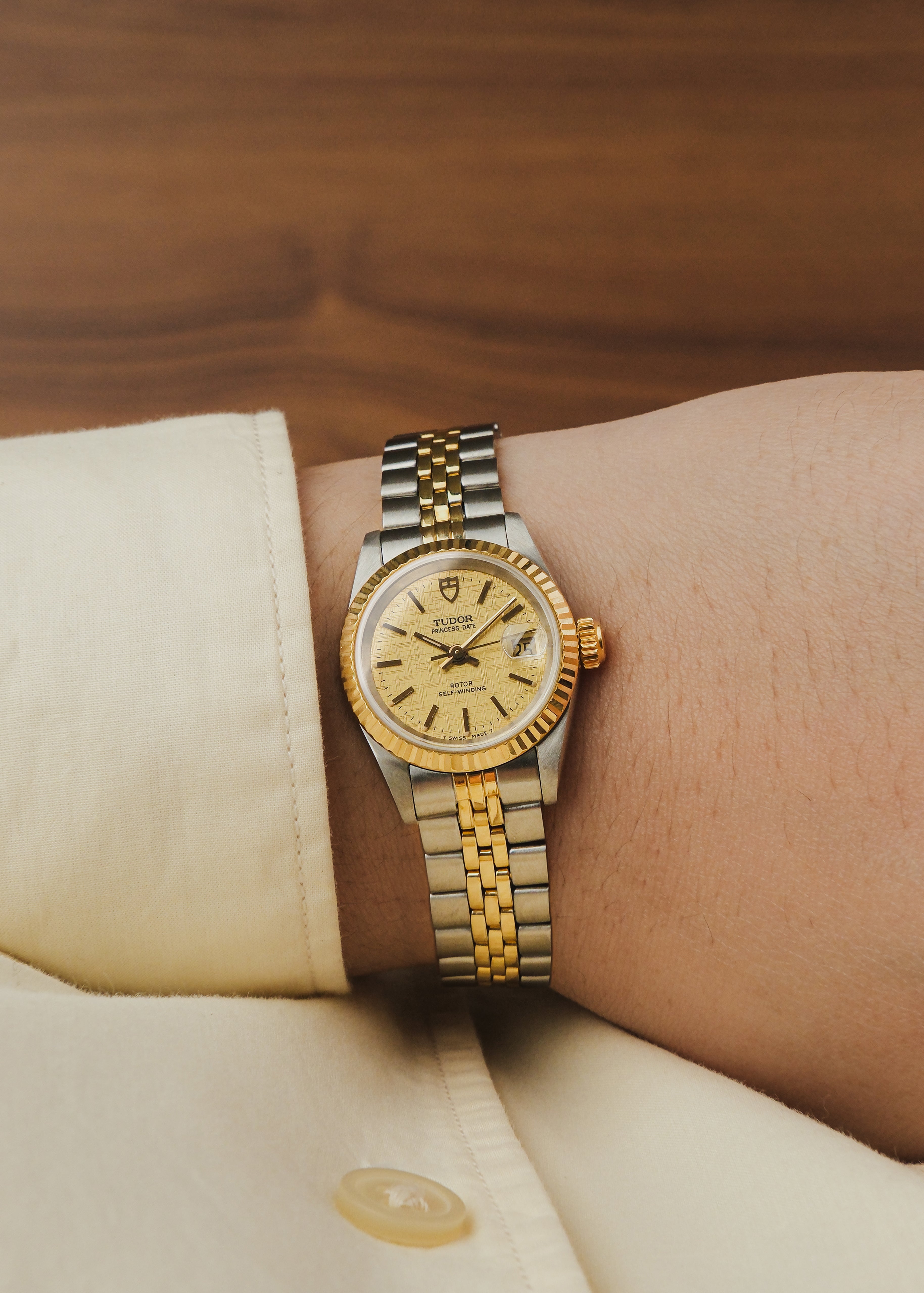 1997 Tudor Princess Date "Linen Dial" (Box & Papers)