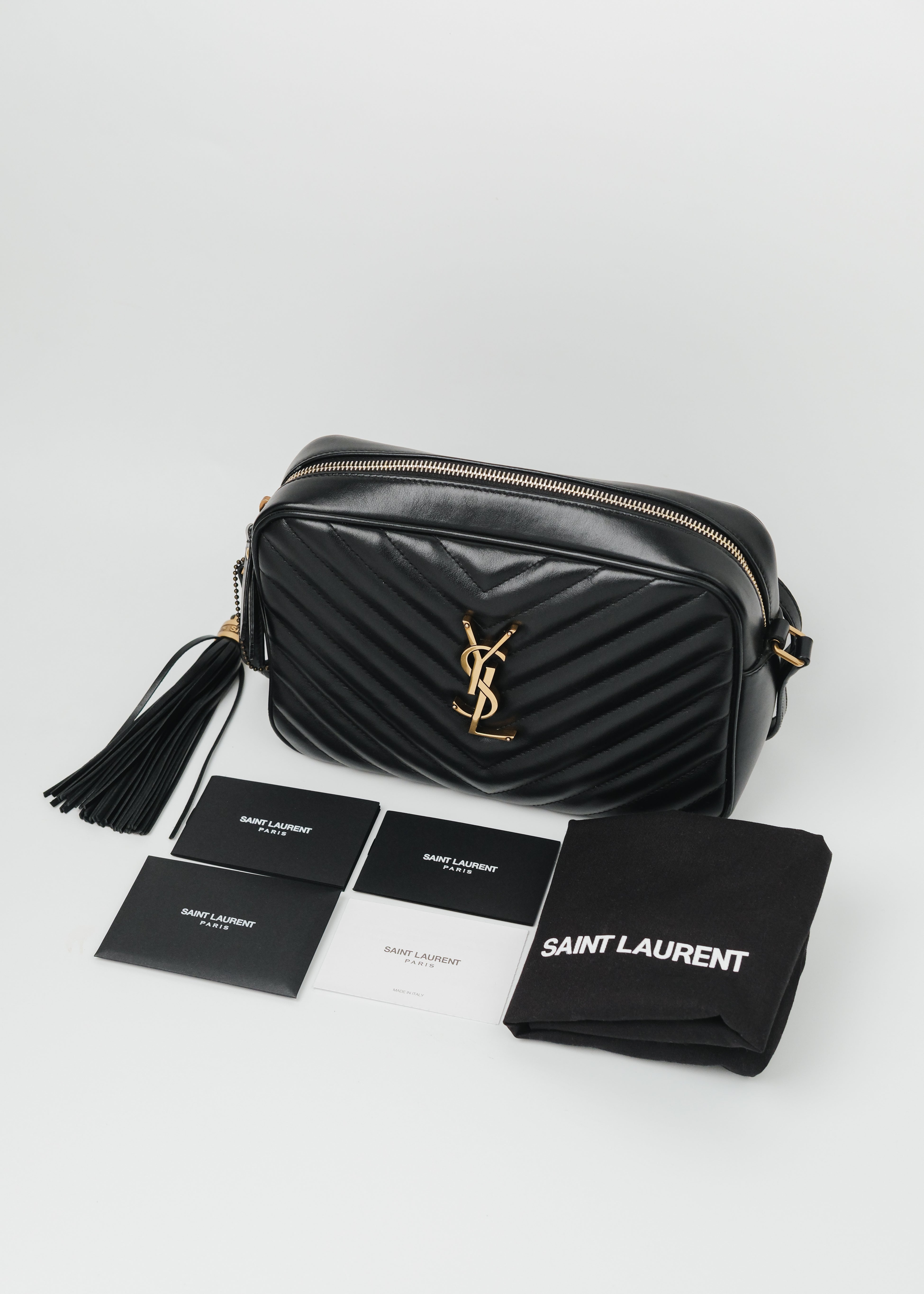 YSL Black Lou Camera Bag