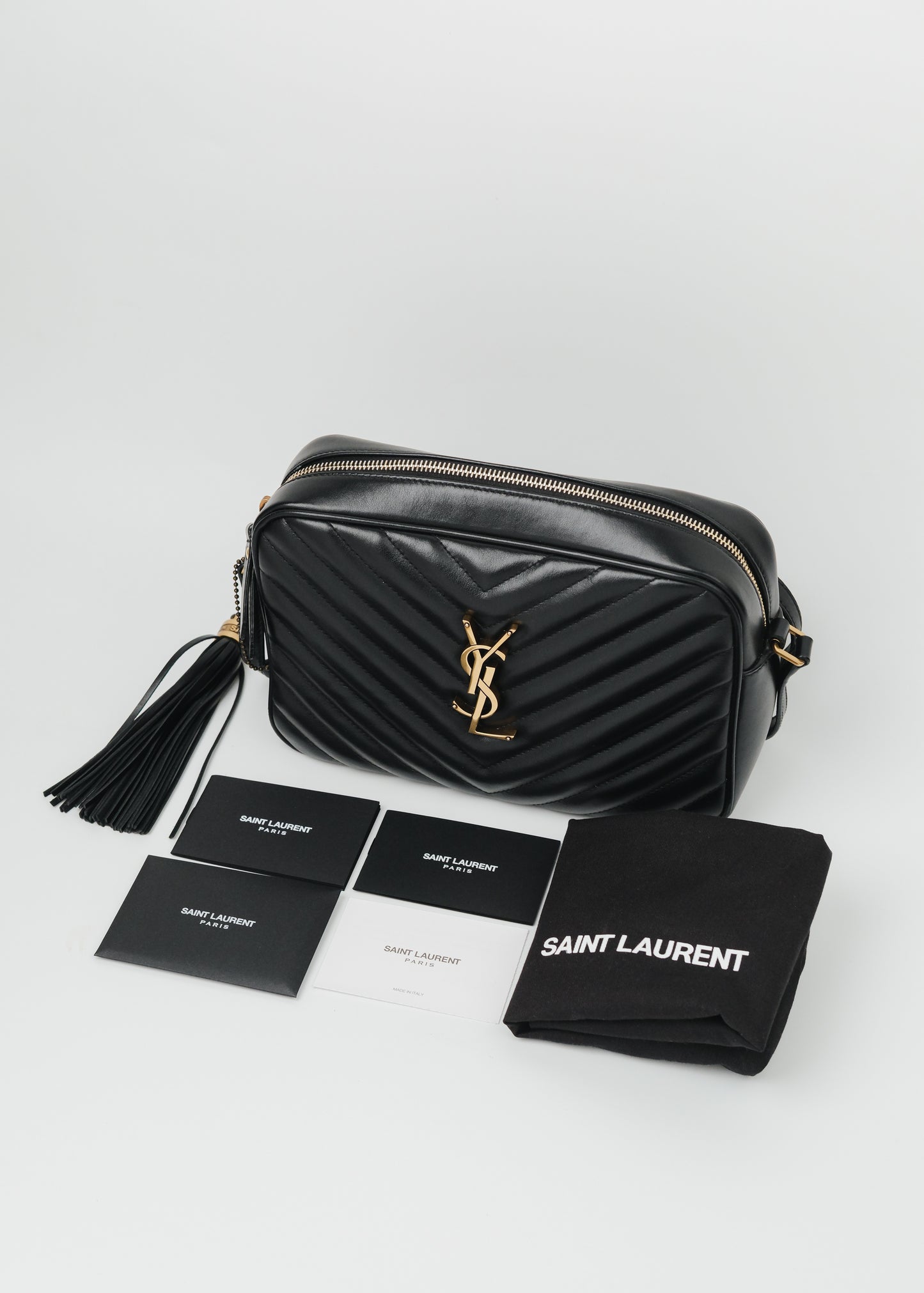 YSL Black Lou Camera Bag