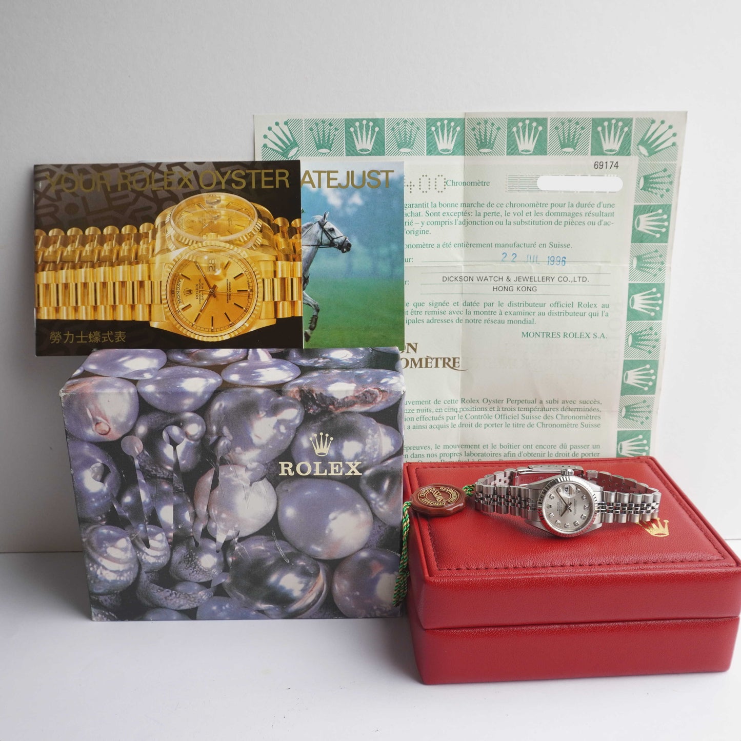 Rolex Lady-Datejust "Big Diamonds" (Boxes / Paper / Booklets)